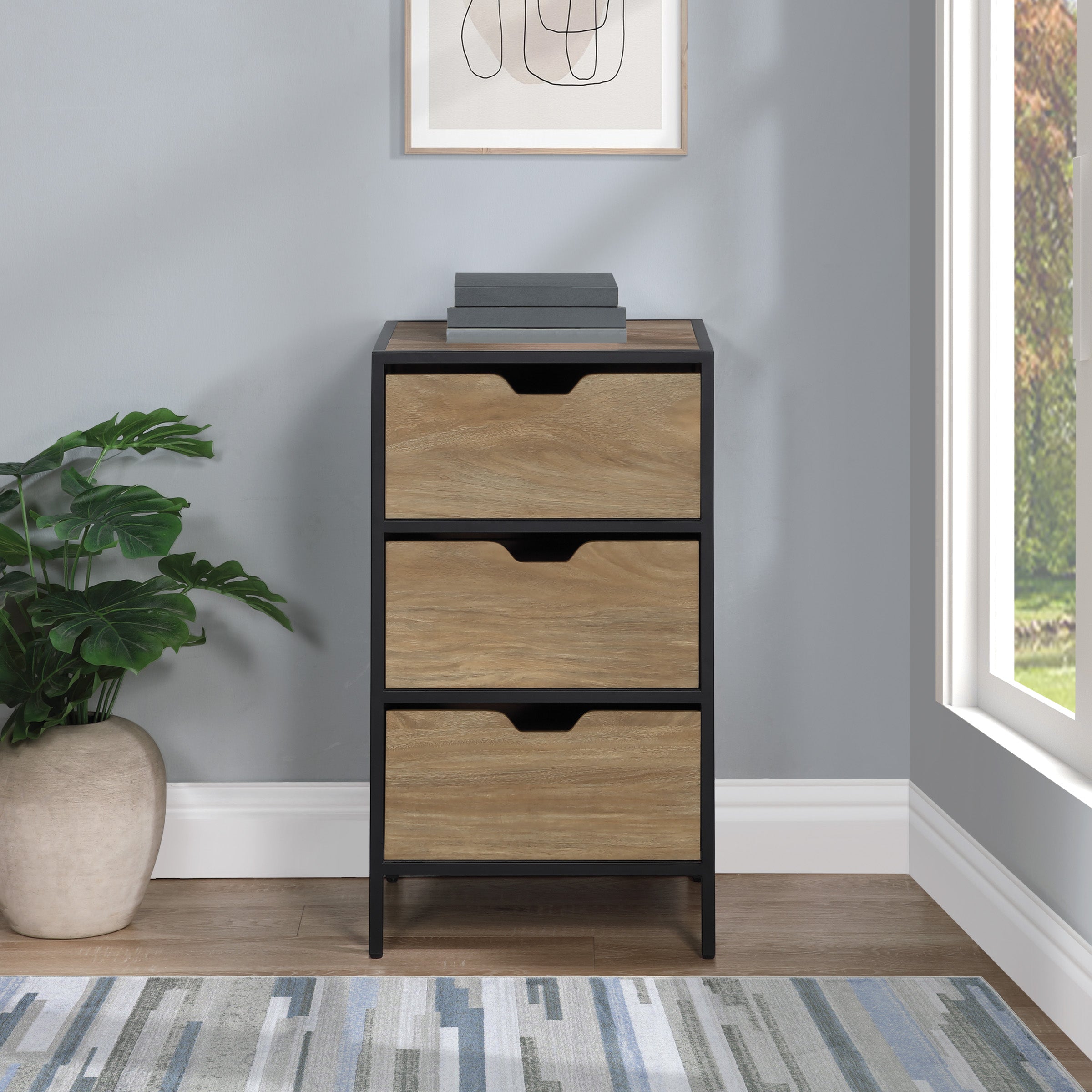 Freeport 3-Drawer Accent Storage  - Oak
