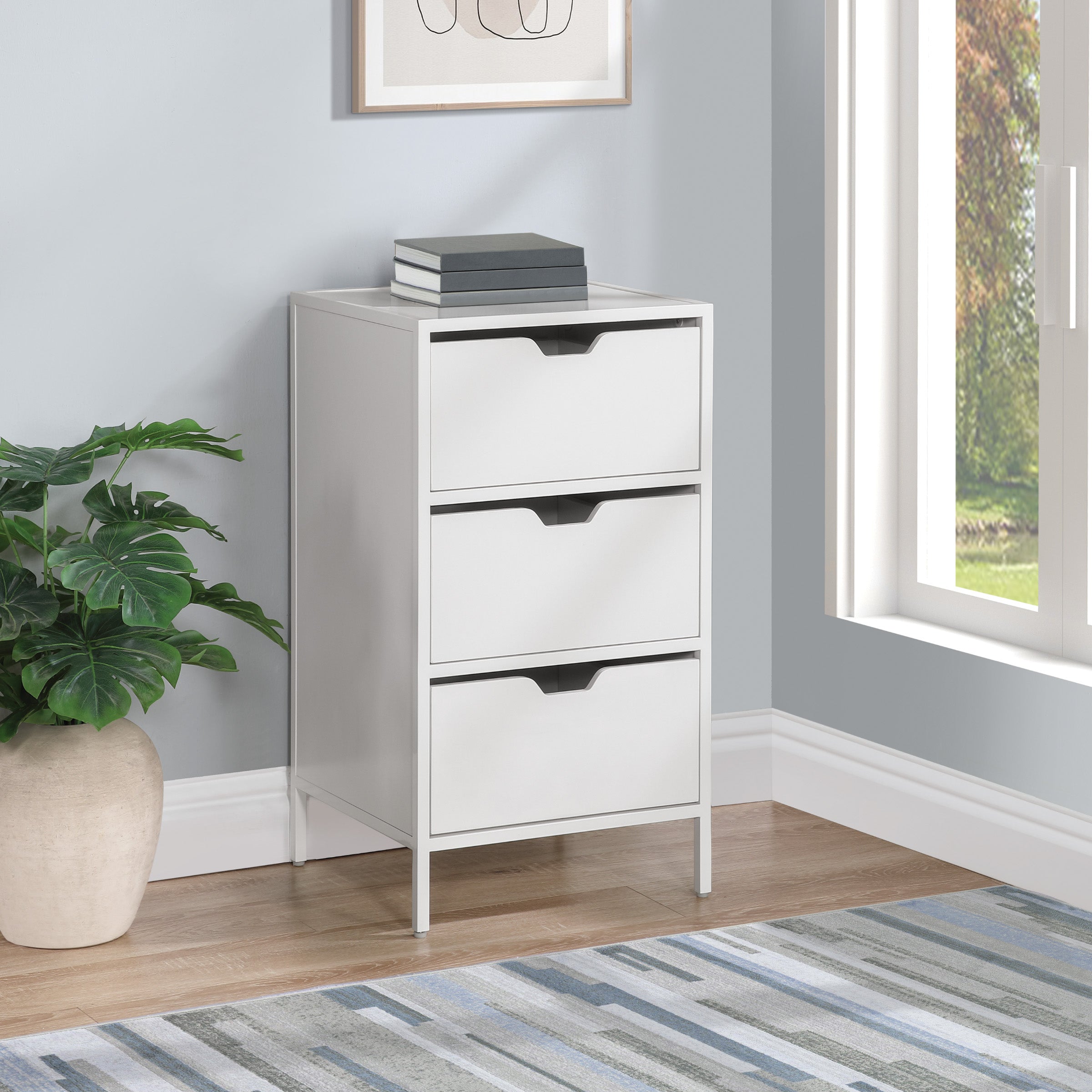 Freeport 3-Drawer Accent Storage  - White