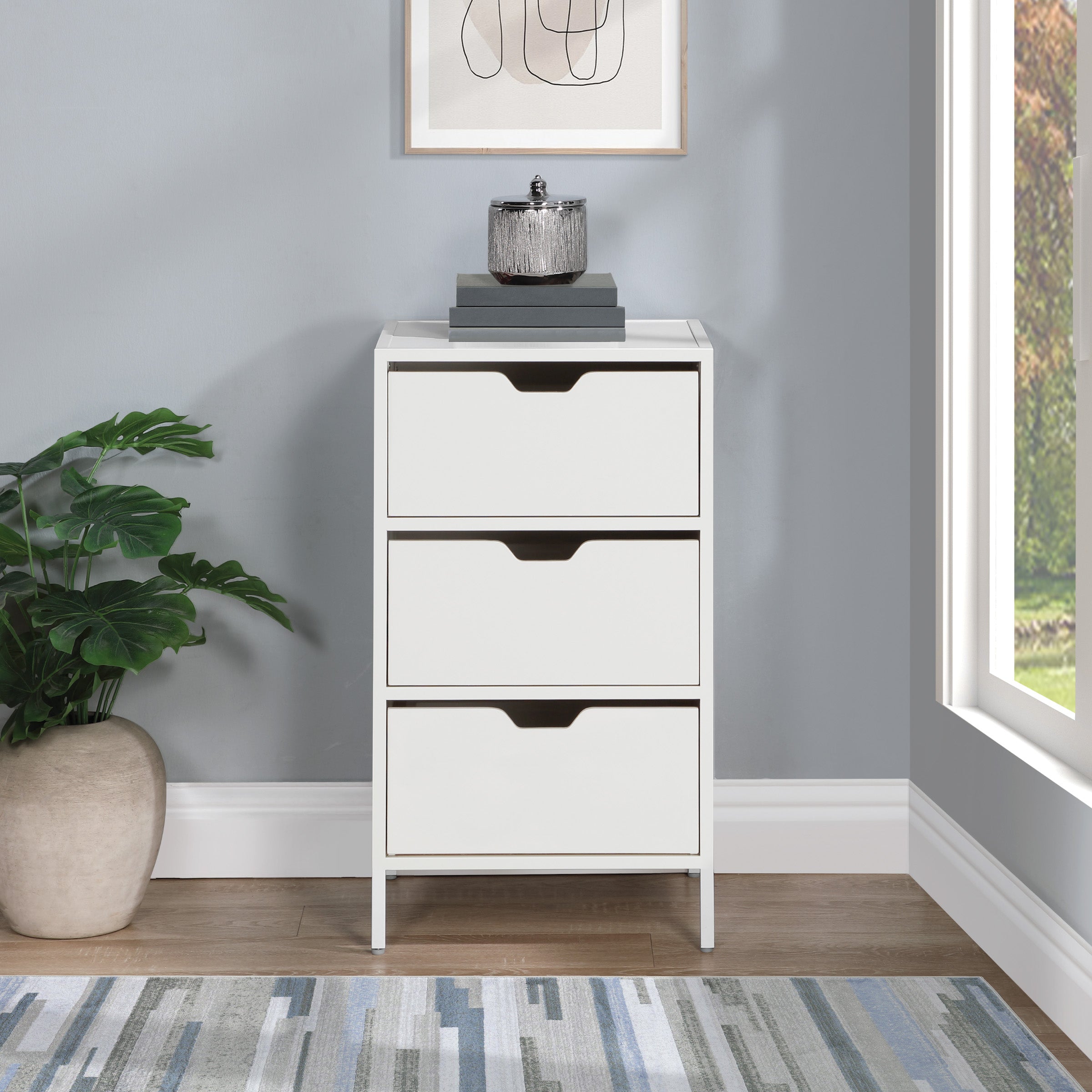 Freeport 3-Drawer Accent Storage  - White