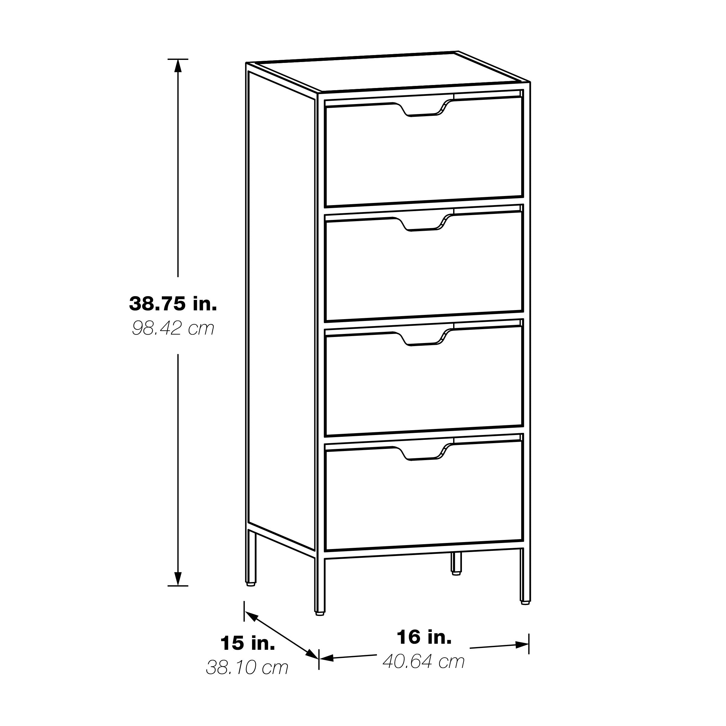 Freeport 4-Drawer Accent Storage  - Oak