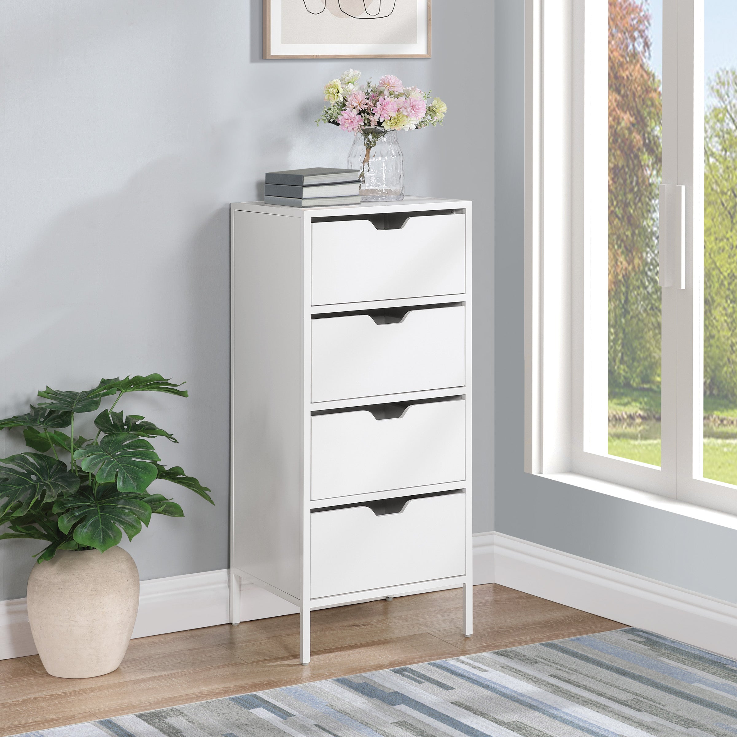 Freeport 4-Drawer Accent Storage  - White
