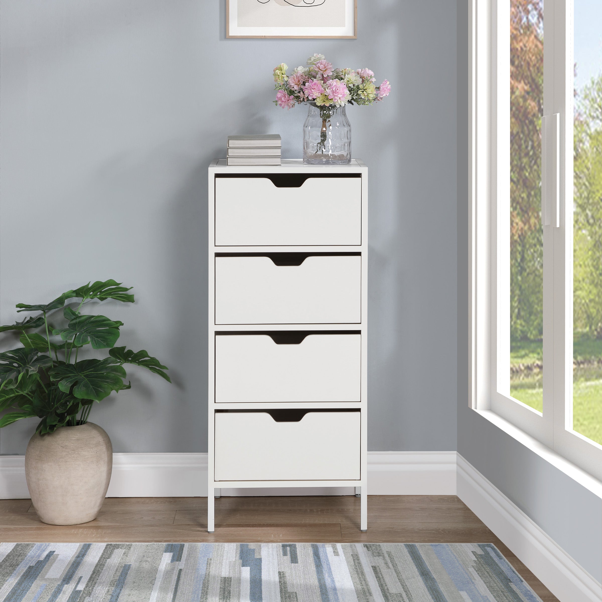Freeport 4-Drawer Accent Storage  - White