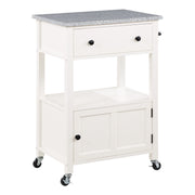 Fairfax Kitchen Cart White - White