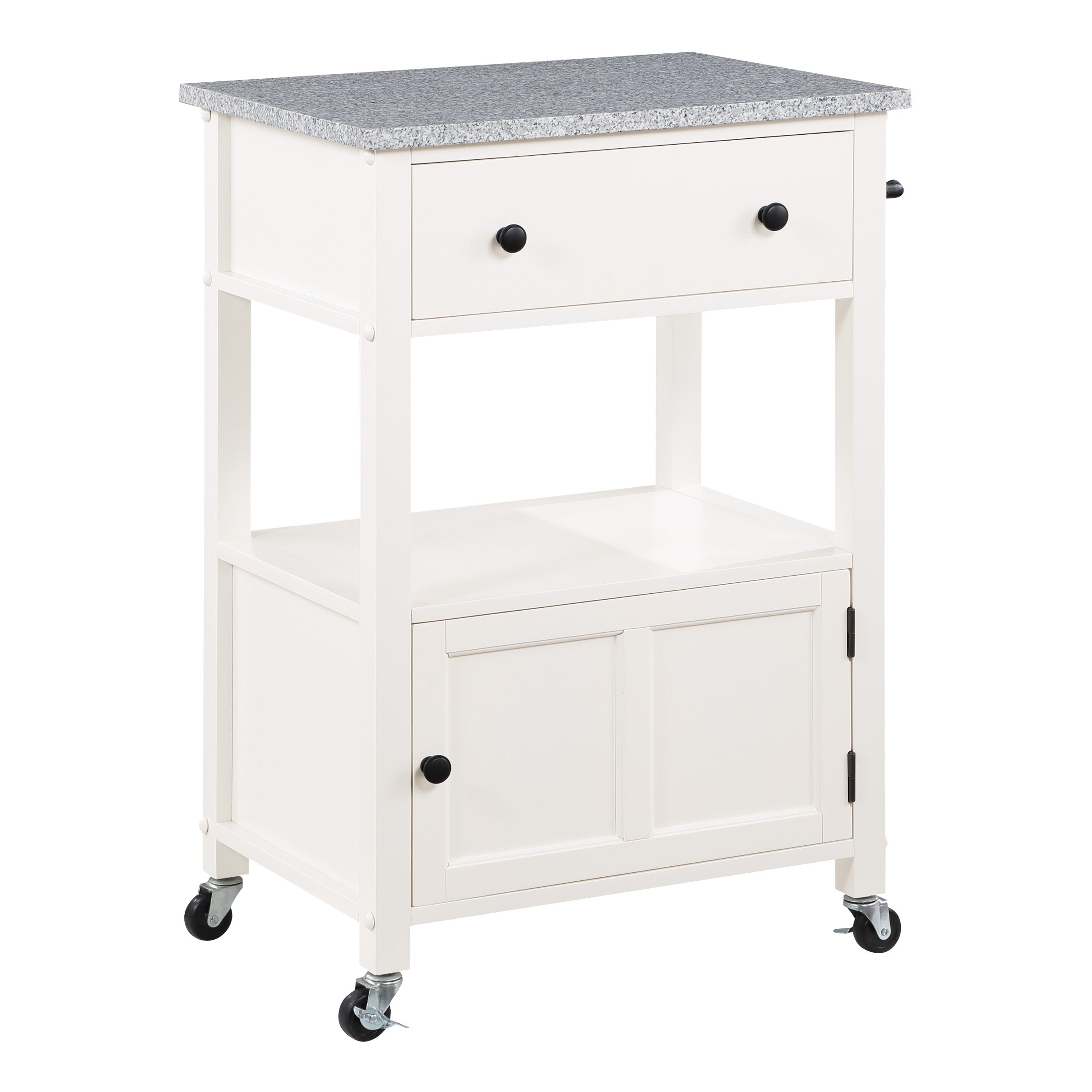 Fairfax Kitchen Cart White - White