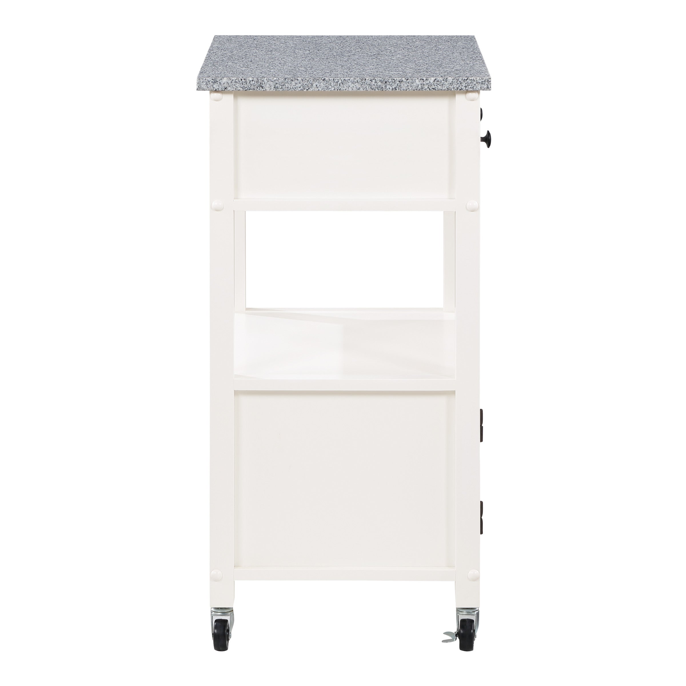 Fairfax Kitchen Cart White - White