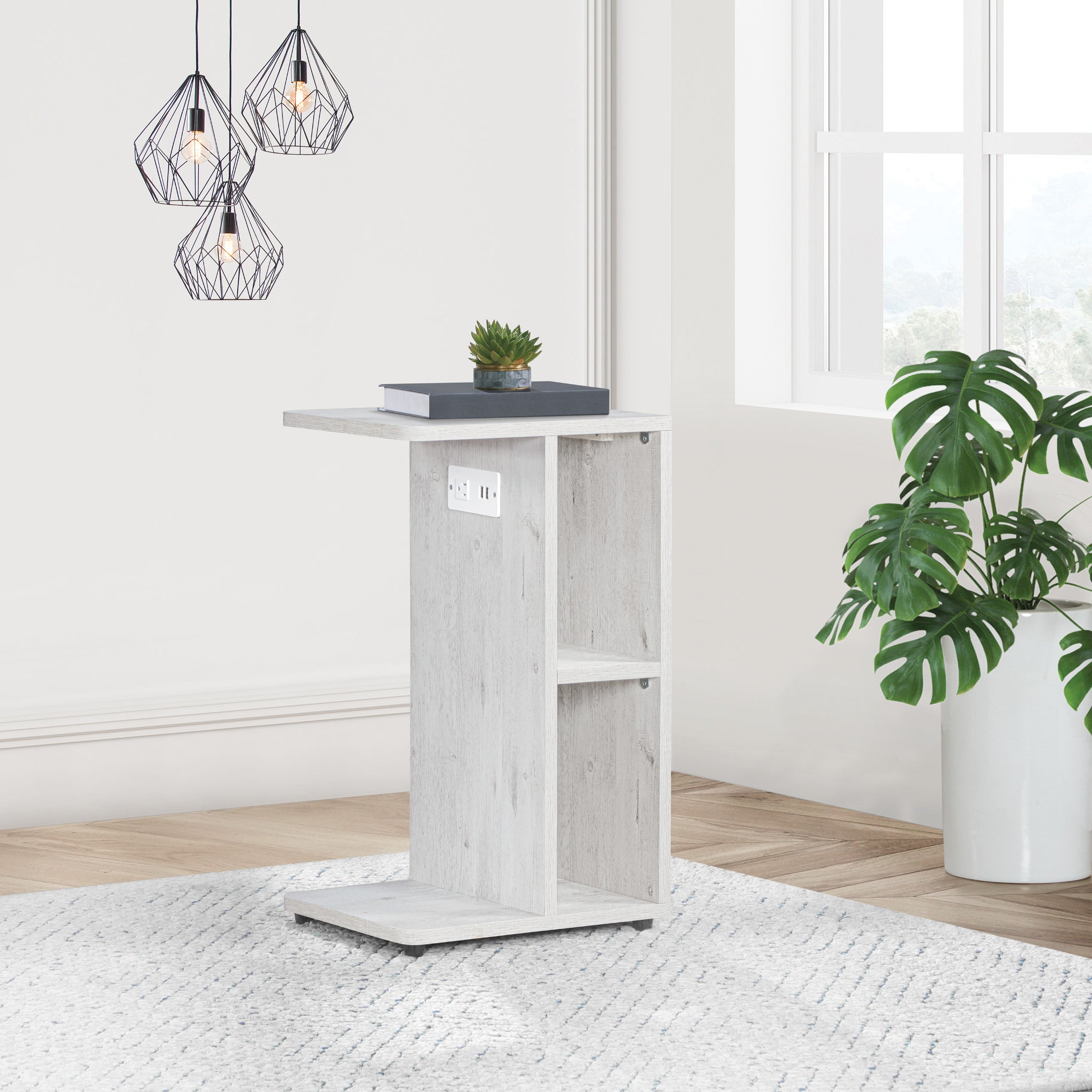 Gemma Accent Table - Rustic Grey Finish