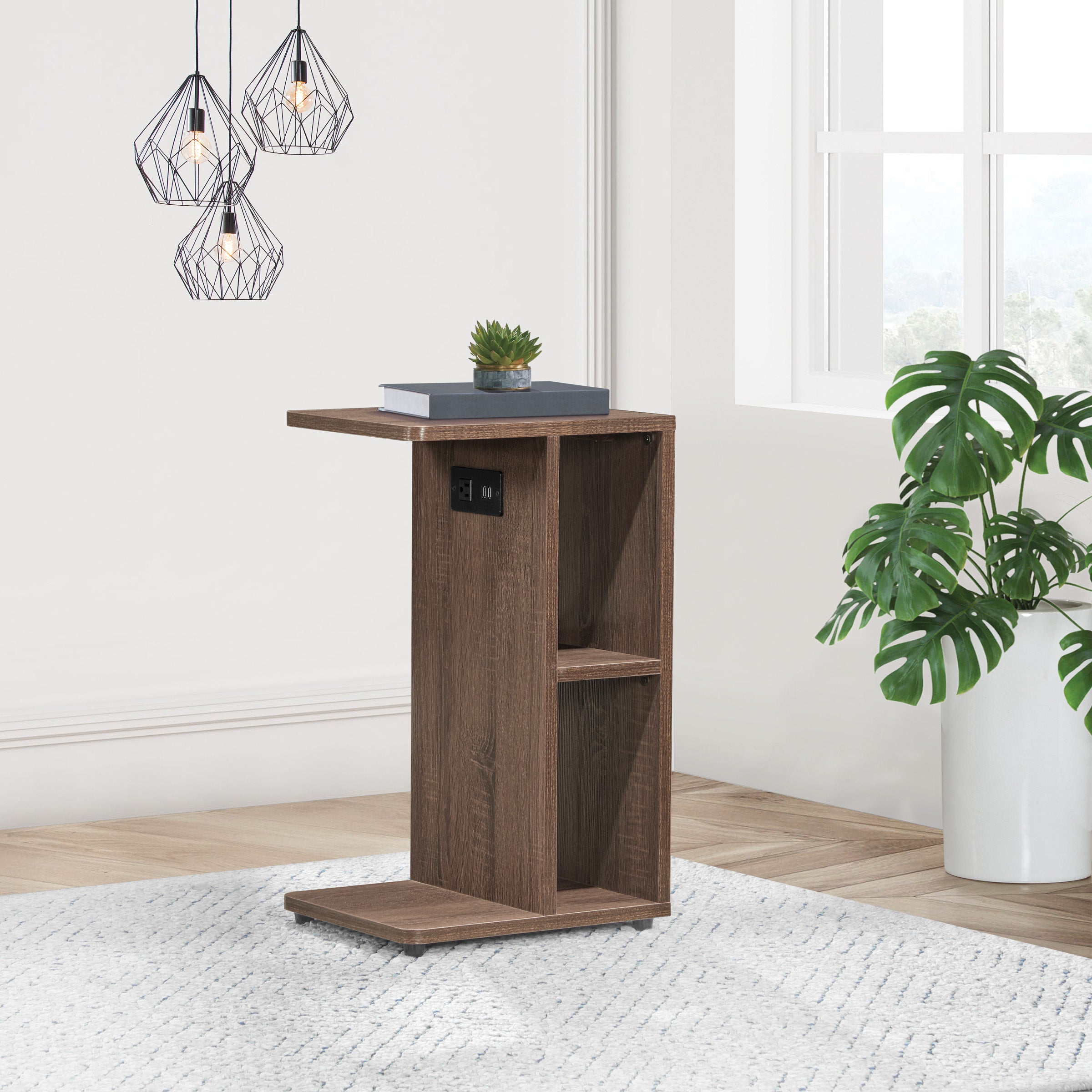 Gemma Accent Table - Walnut Finish