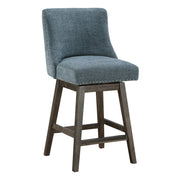 Granville 26" Swivel Stool - Navy / Grey
