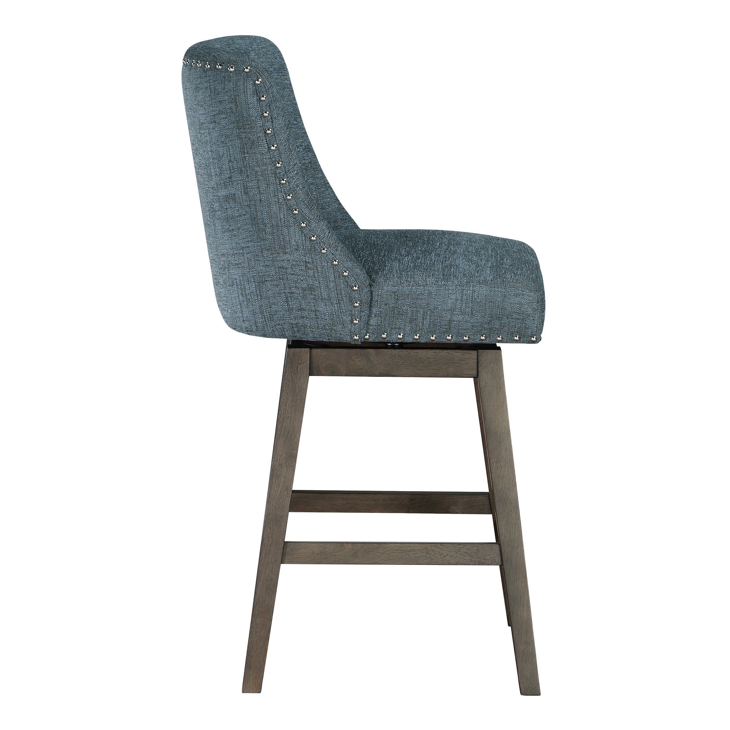 Granville 26" Swivel Stool - Navy / Grey
