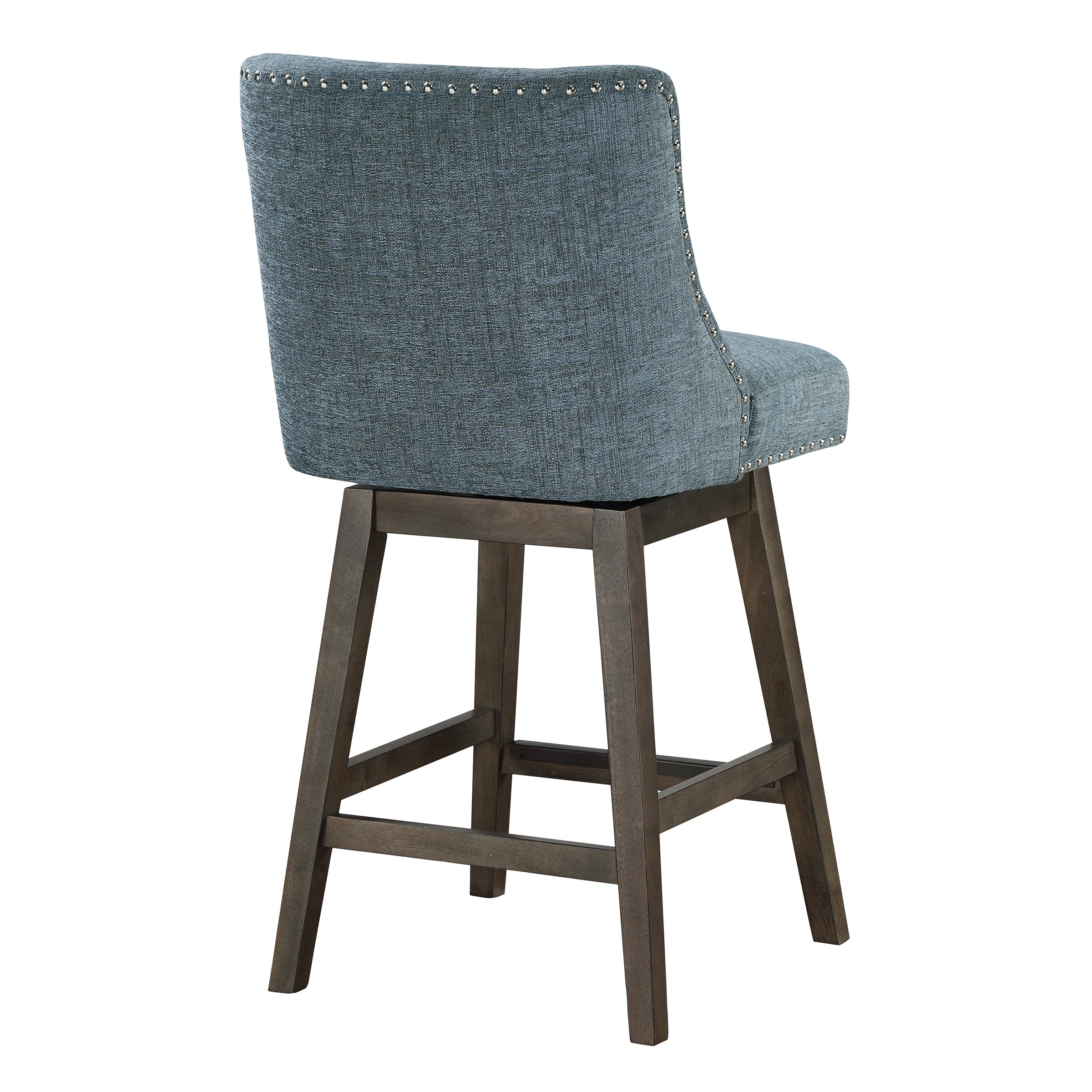 Granville 26" Swivel Stool - Navy / Grey