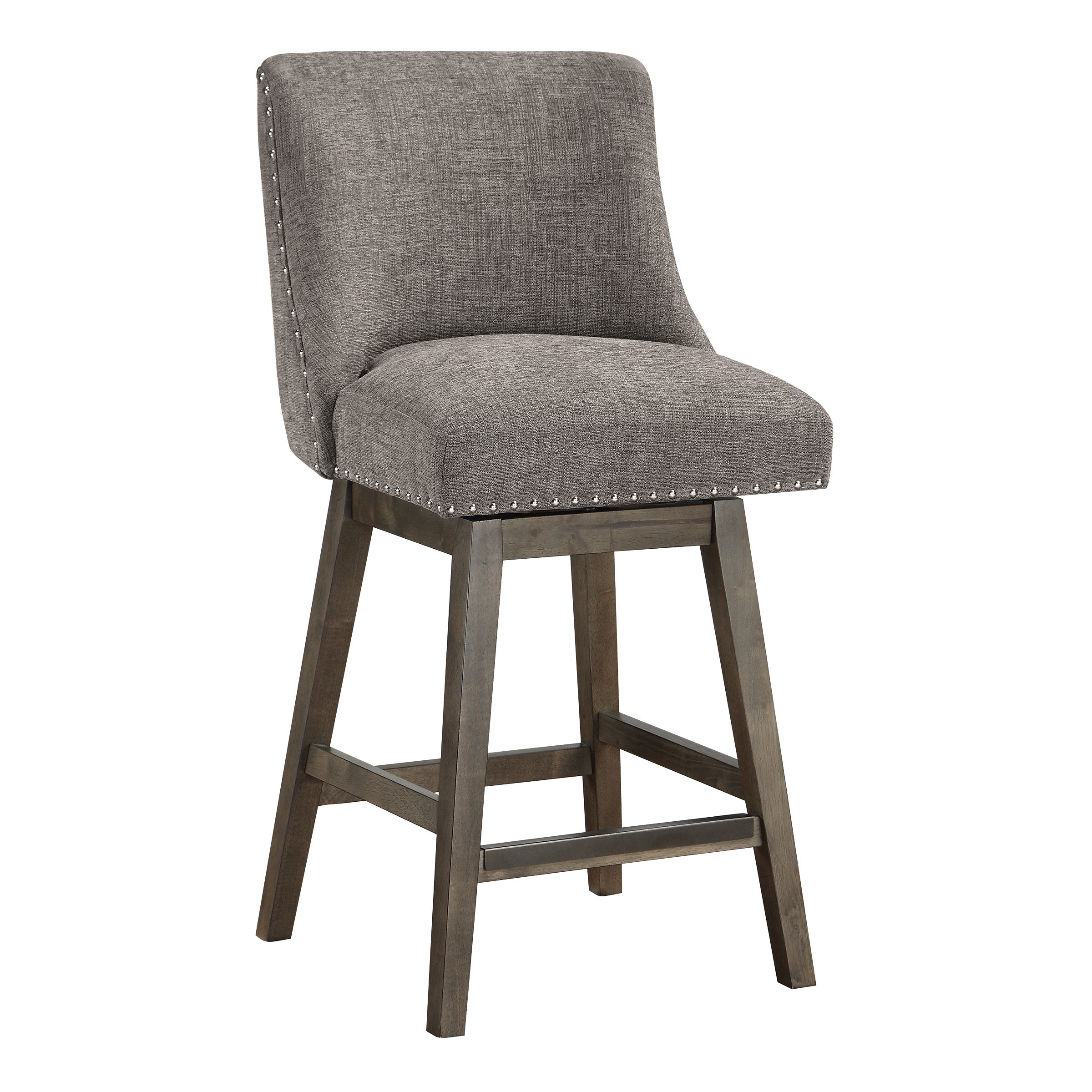 Granville 26" Swivel Stool - Charcoal / Grey