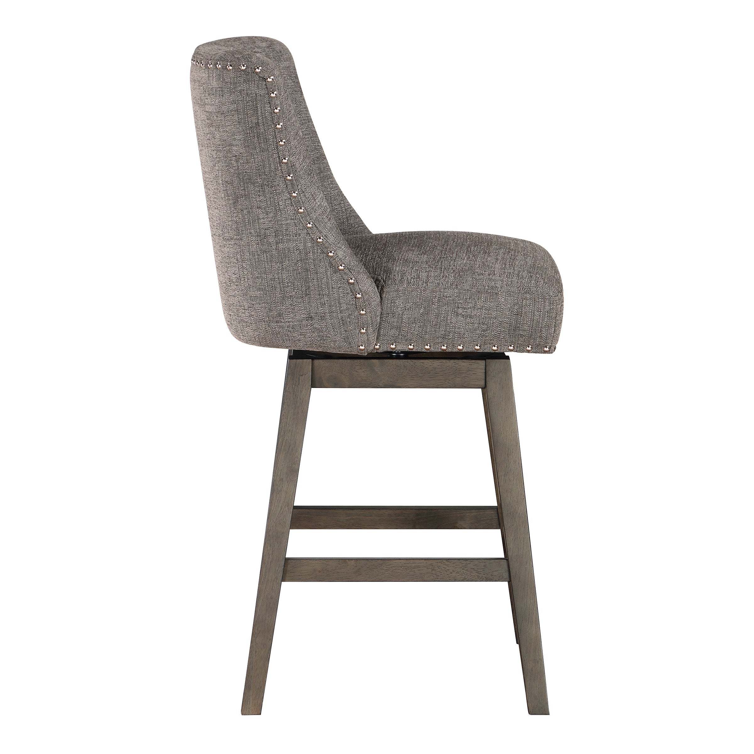 Granville 26" Swivel Stool - Charcoal / Grey