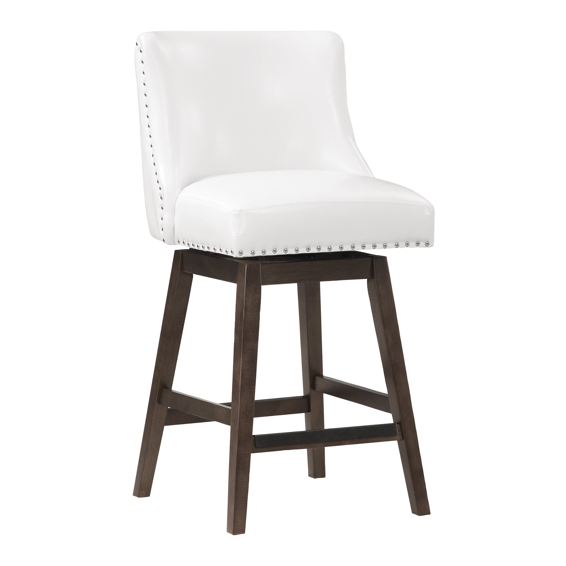 Granville 26" Swivel Counter Stool - White/Grey