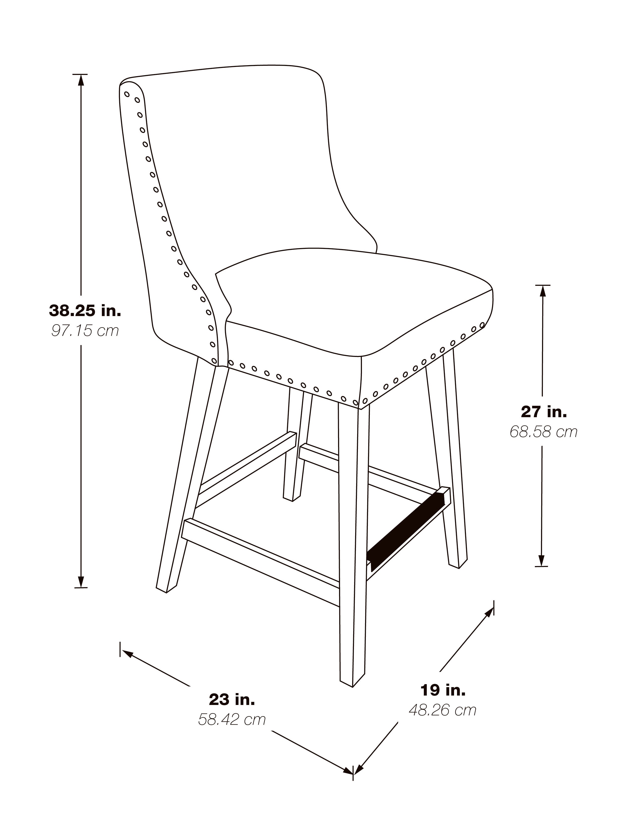 Granville 26" Swivel Counter Stool - White/Grey