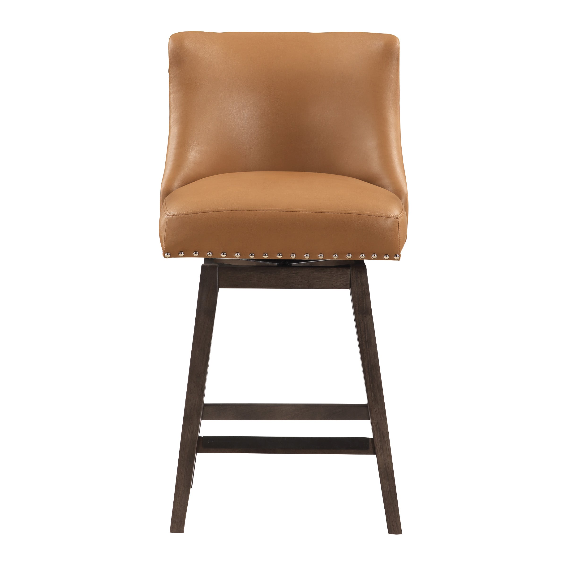 Granville 26" Swivel Counter Stool - Camel/Grey