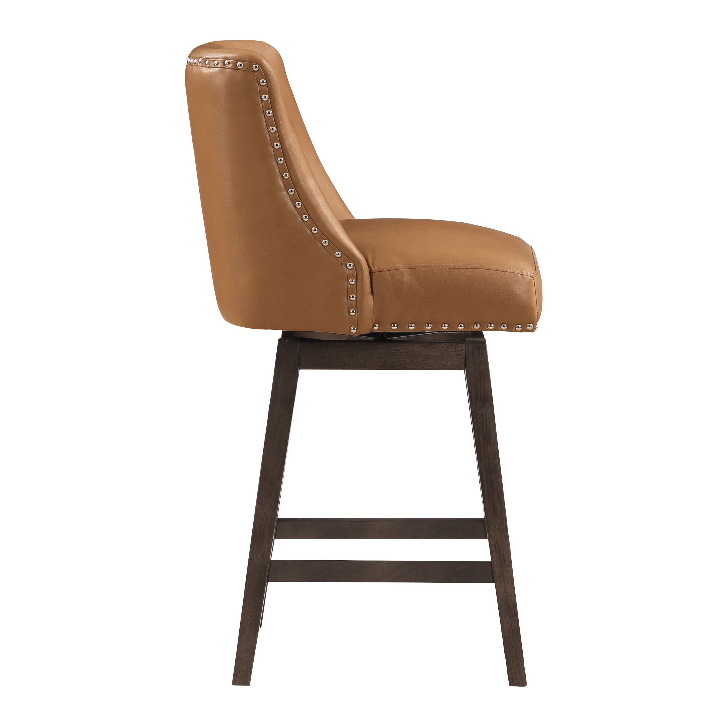 Granville 26" Swivel Counter Stool - Camel/Grey