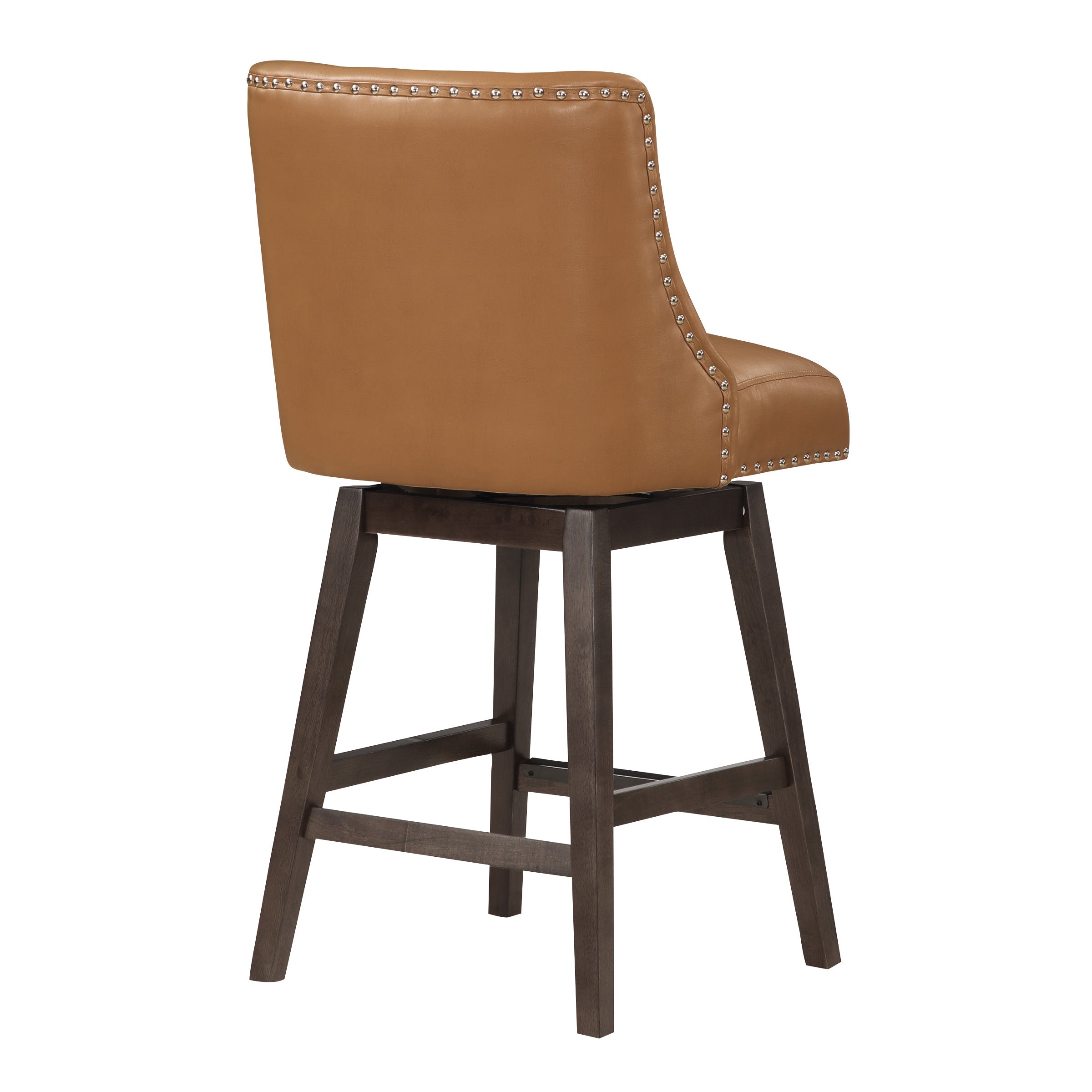 Granville 26" Swivel Counter Stool - Camel/Grey
