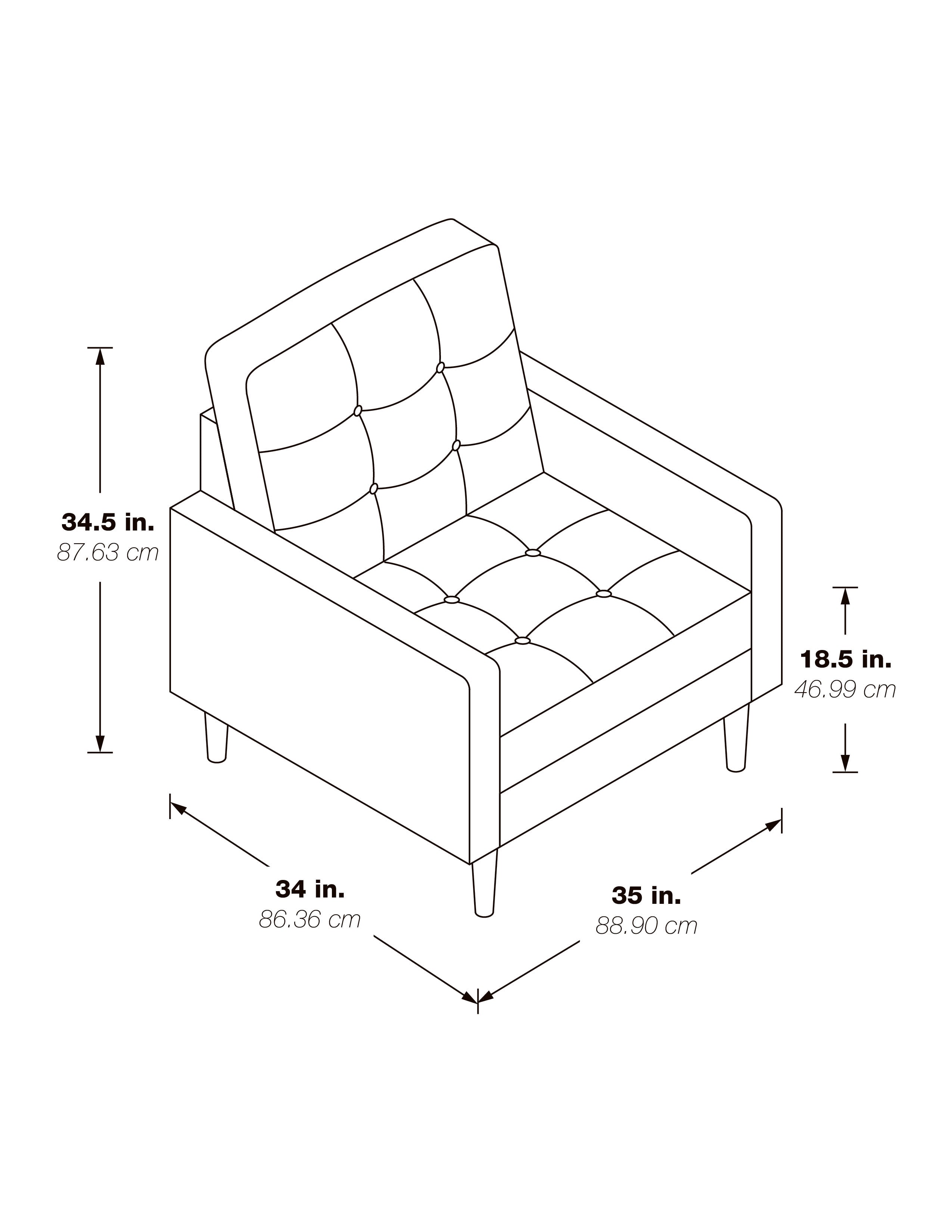 Grayburn Mid-Century Chair - Smoke