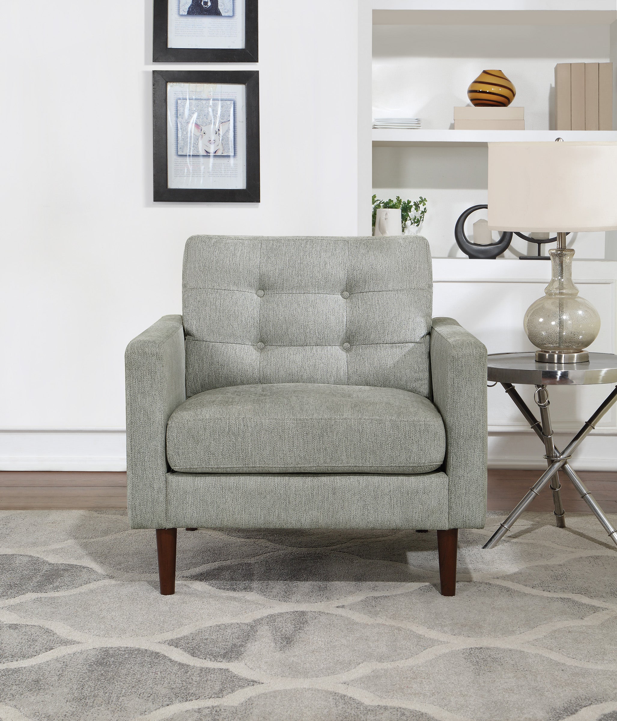 Grayburn Mid-Century Chair - Smoke