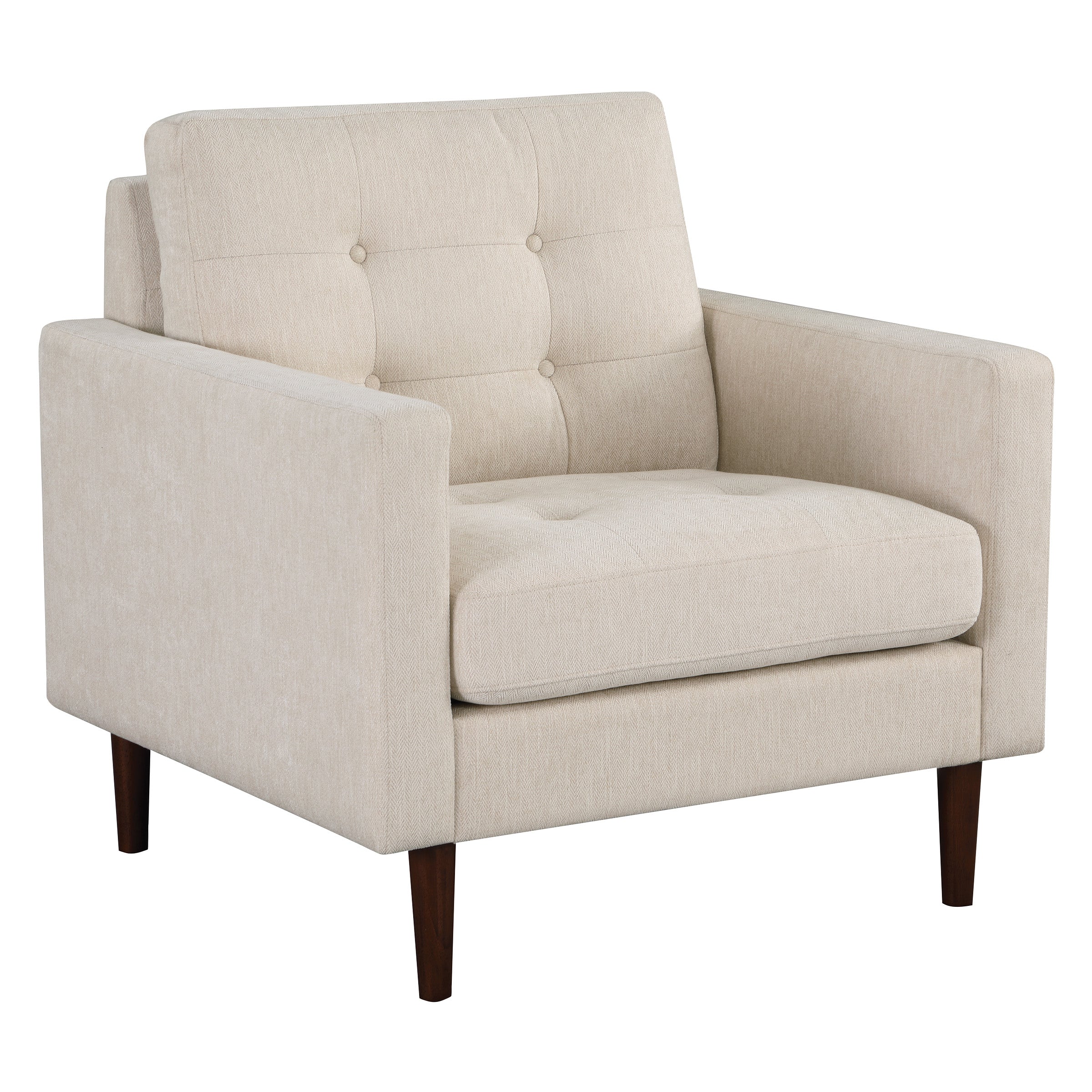 Grayburn Mid-Century Chair - Cream