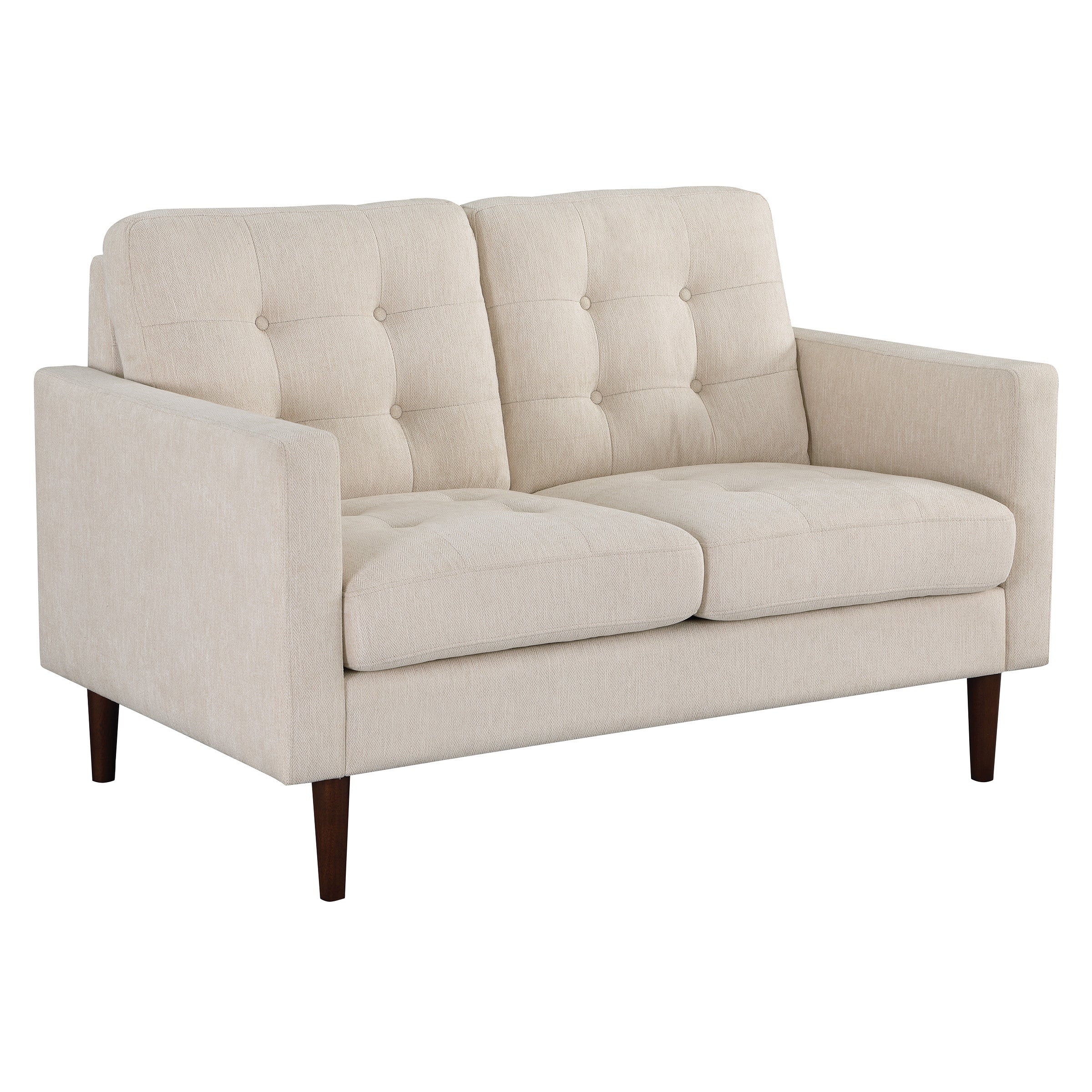 Grayburn Mid-Century Loveseat - Cream