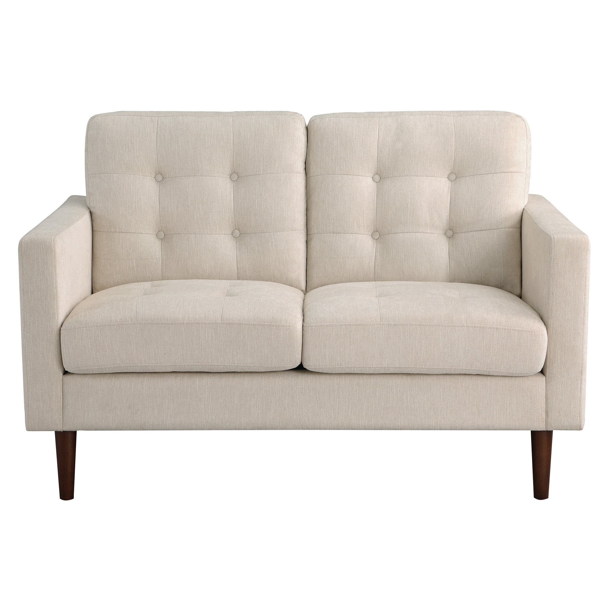 Grayburn Mid-Century Loveseat - Cream