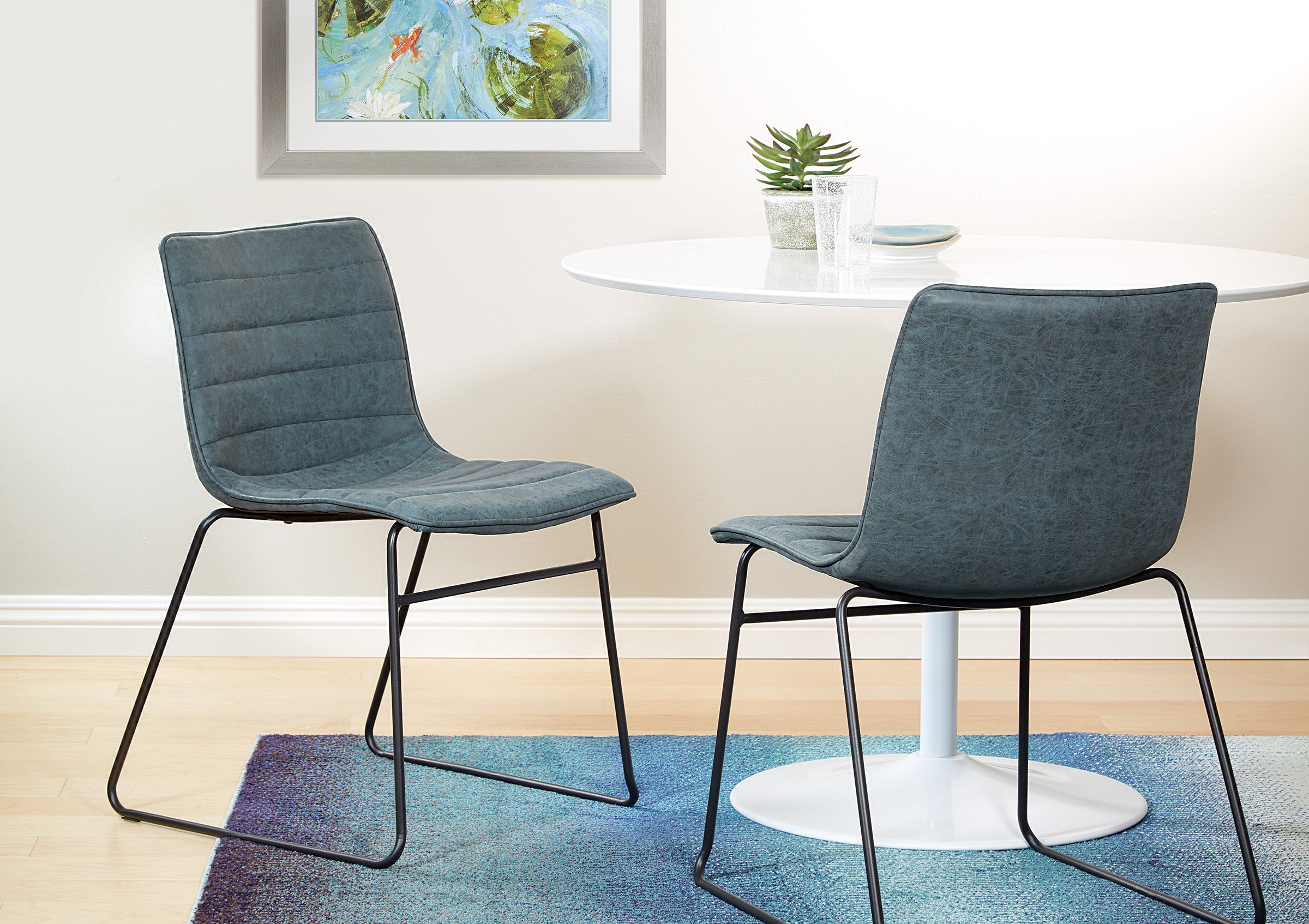 Halo Stacking Chair 2/CTN - Navy