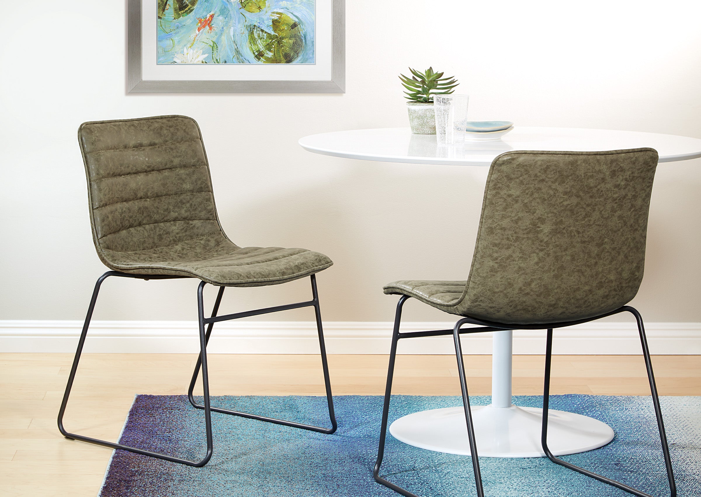 Halo Stacking Chair 2/CTN - Olive