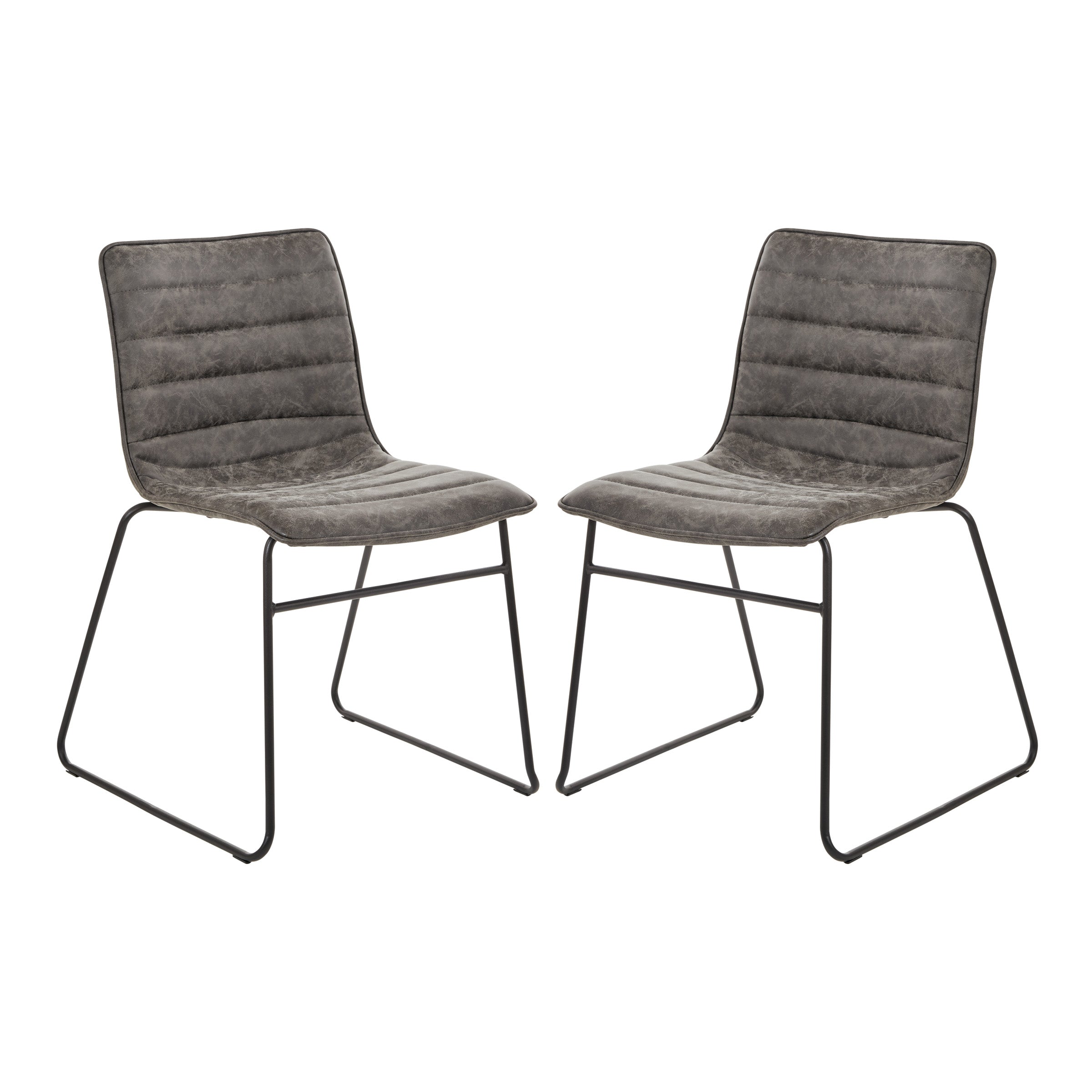 Halo Stacking Chair 2/CTN - Charcoal