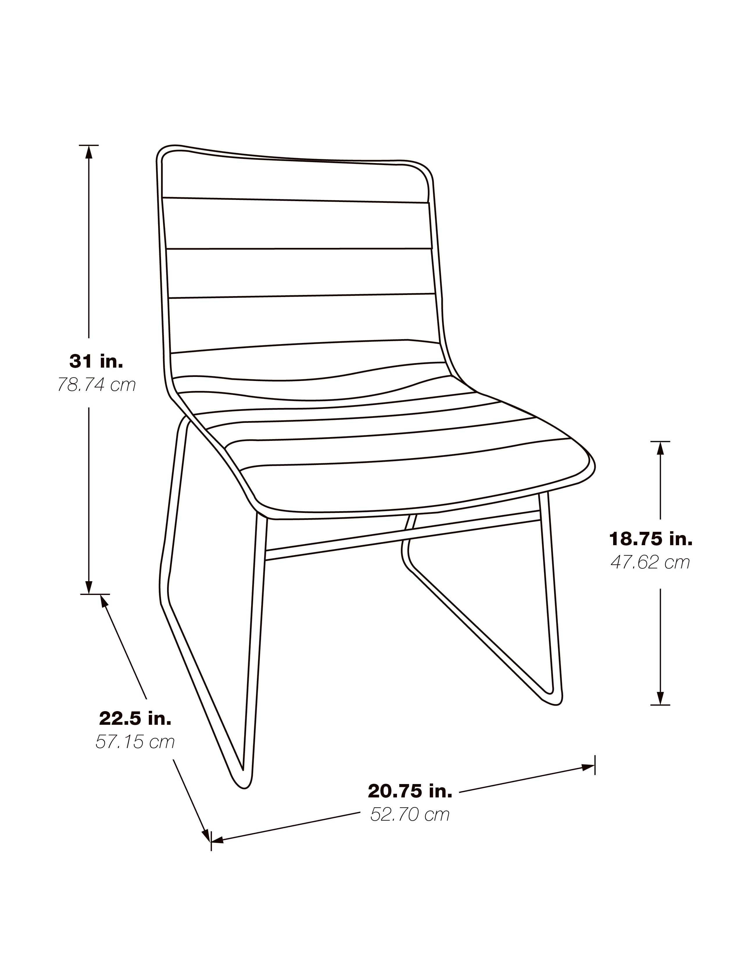 Halo Stacking Chair 2/CTN - Charcoal