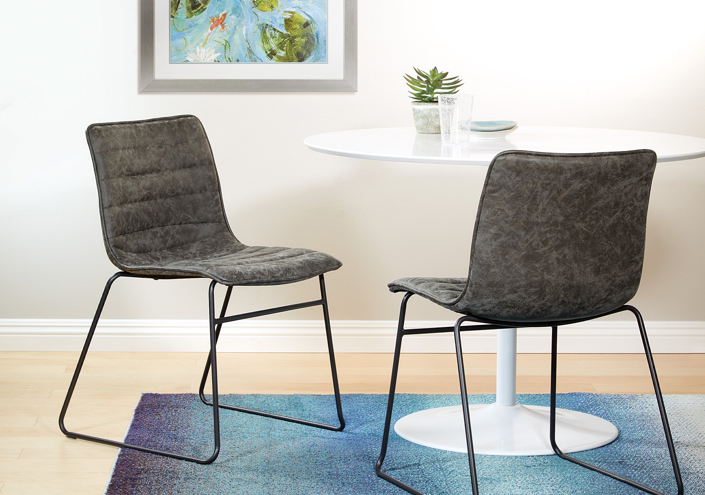 Halo Stacking Chair 2/CTN - Charcoal