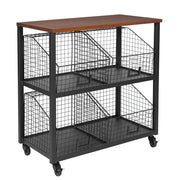 Hanover 4 Drawer Storage Console - Sumatra