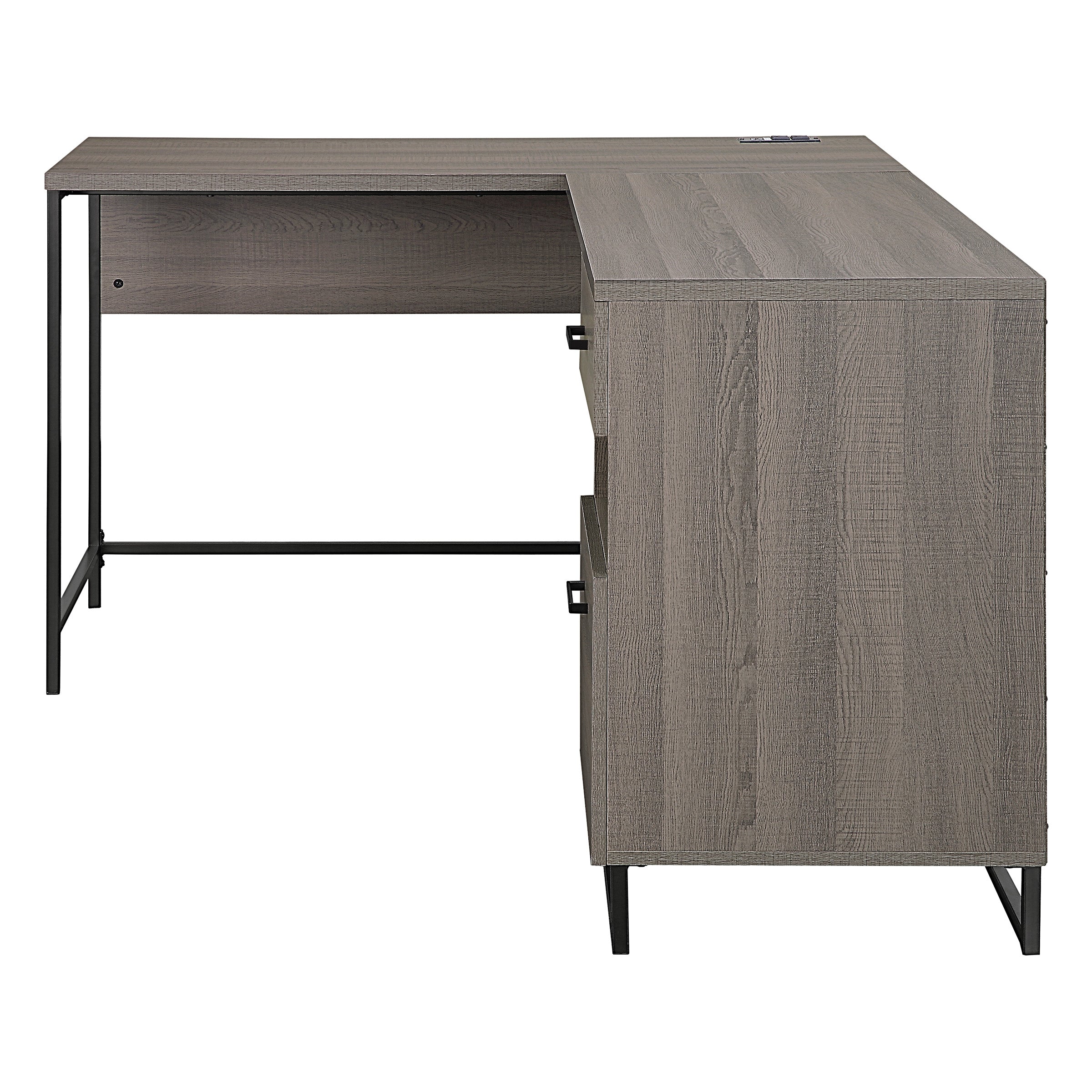 Hagney Lane L-Shape Desk - Farm Oak