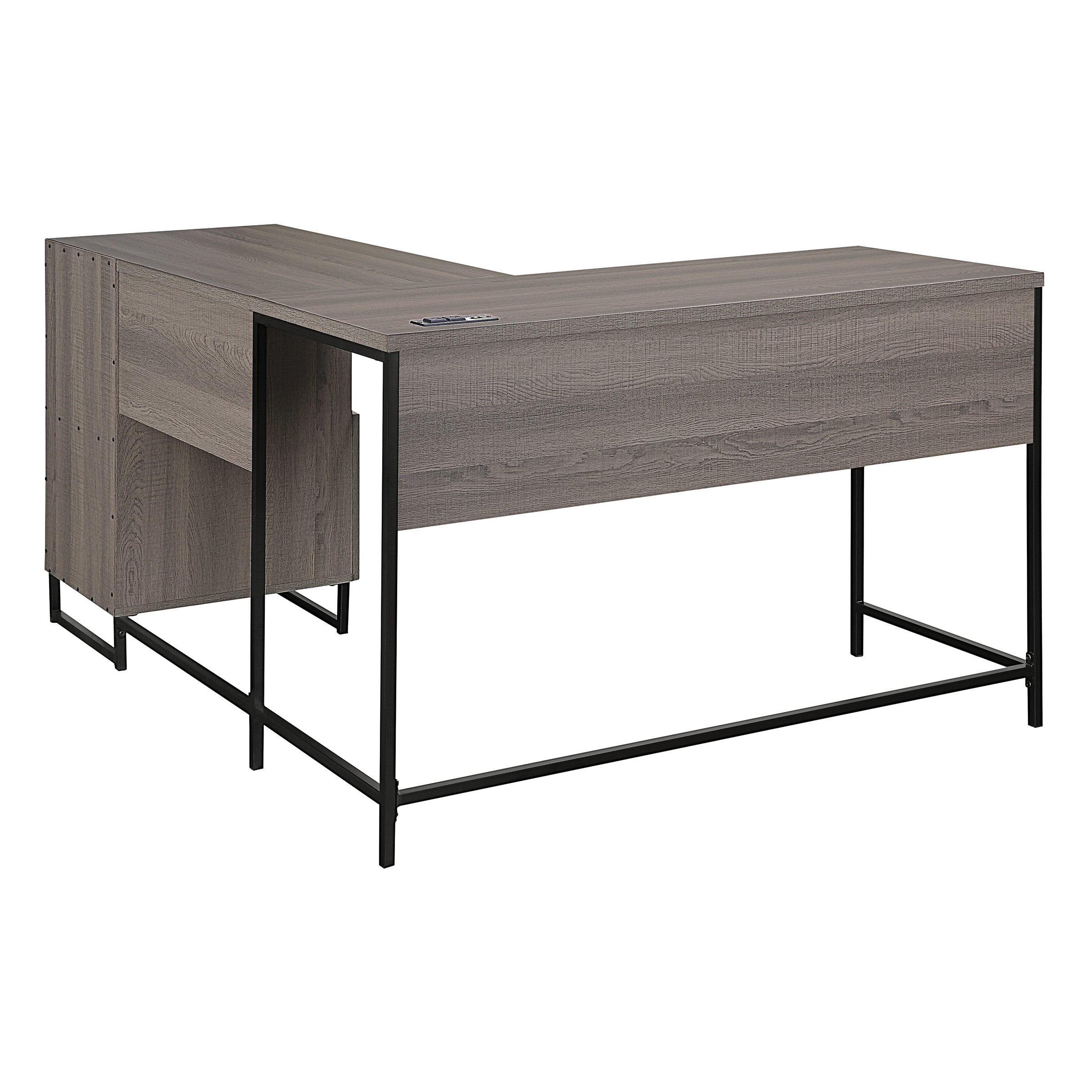 Hagney Lane L-Shape Desk - Farm Oak