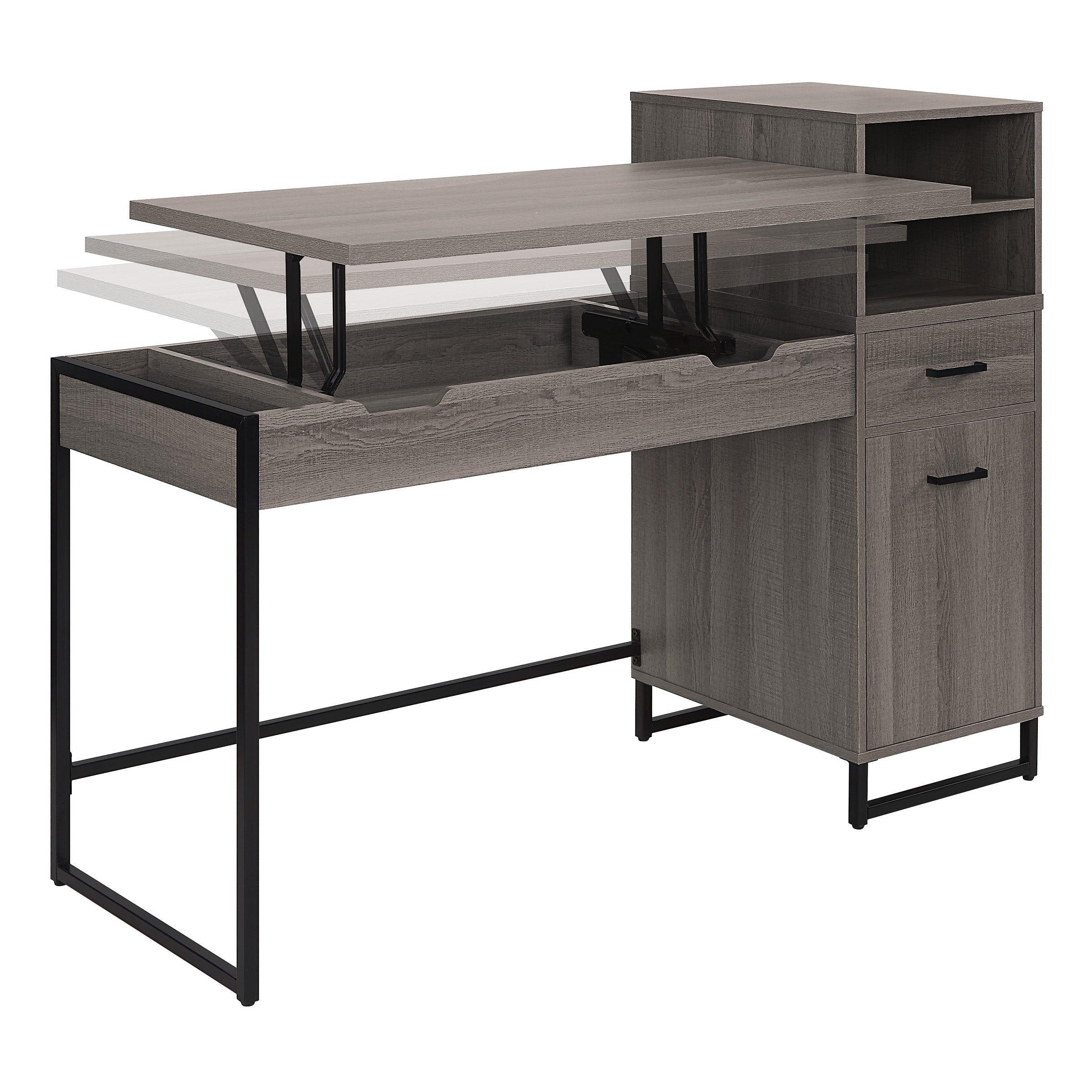 Hagney Lane Sit-To-Stand Desk - Farm Oak