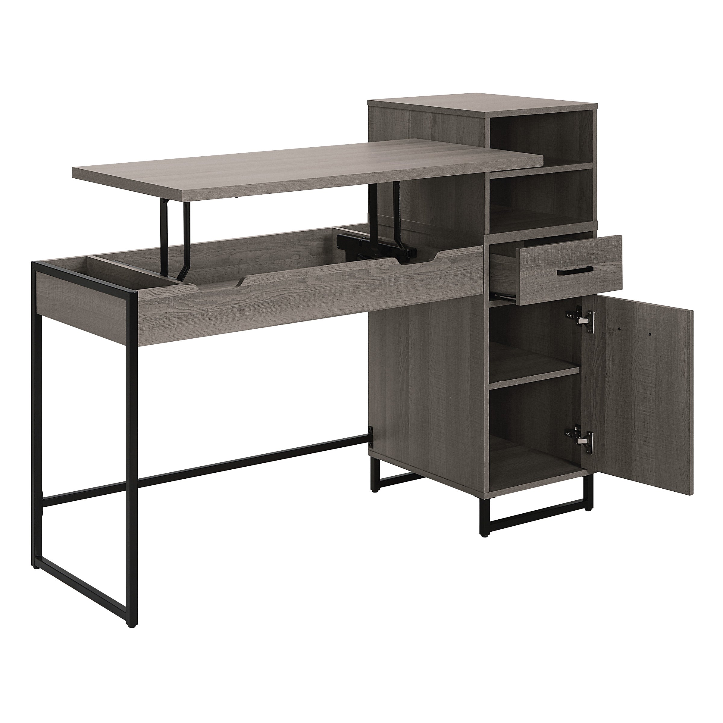 Hagney Lane Sit-To-Stand Desk - Farm Oak
