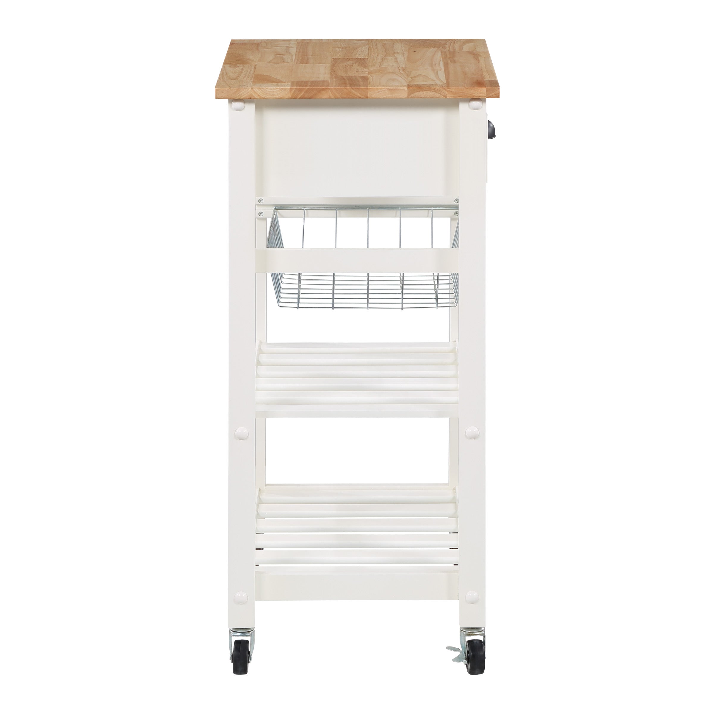 Hampton Kitchen Cart White - White