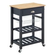 Hampton Kitchen Cart Blue - Blue