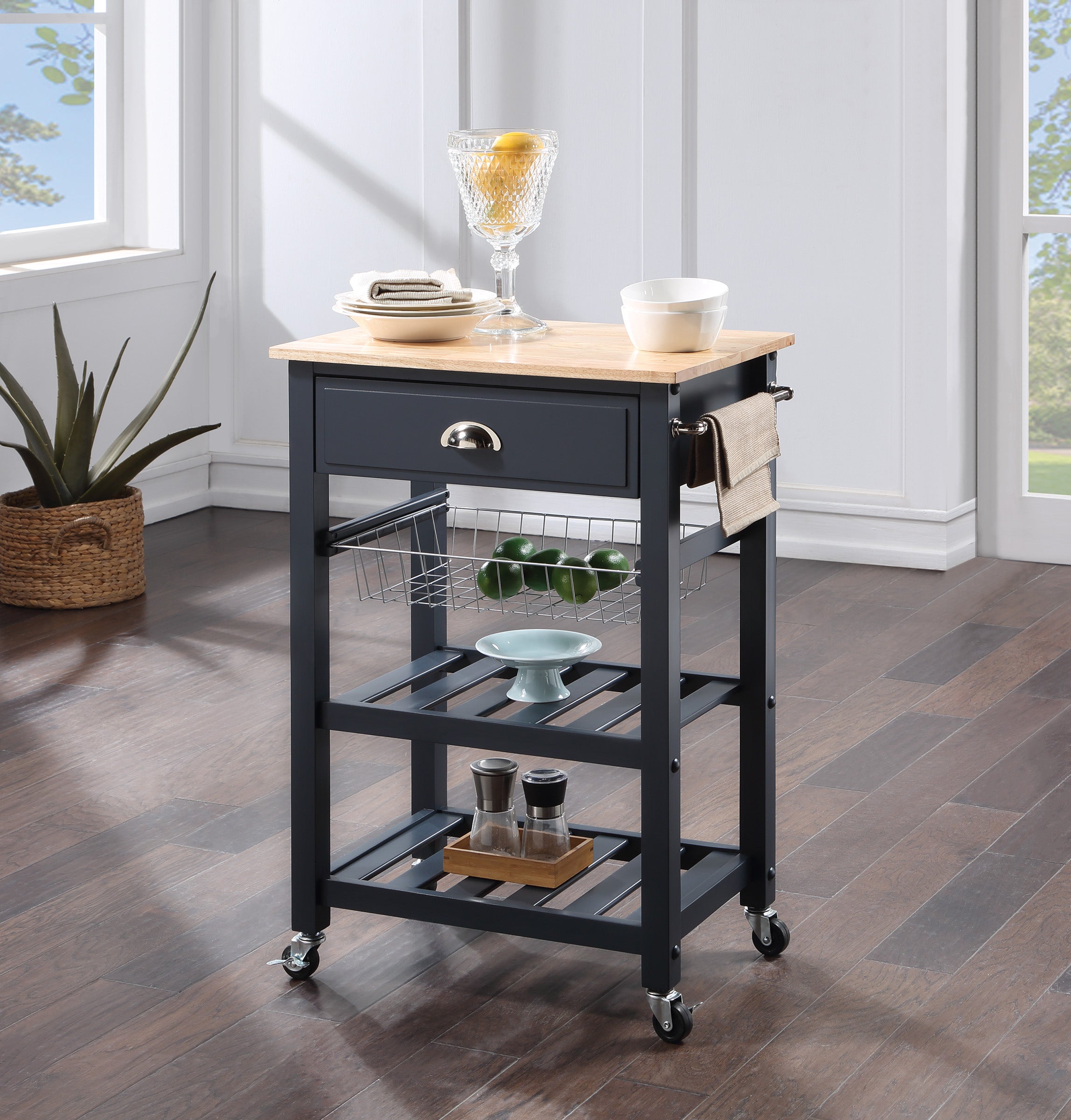 Hampton Kitchen Cart Blue - Blue