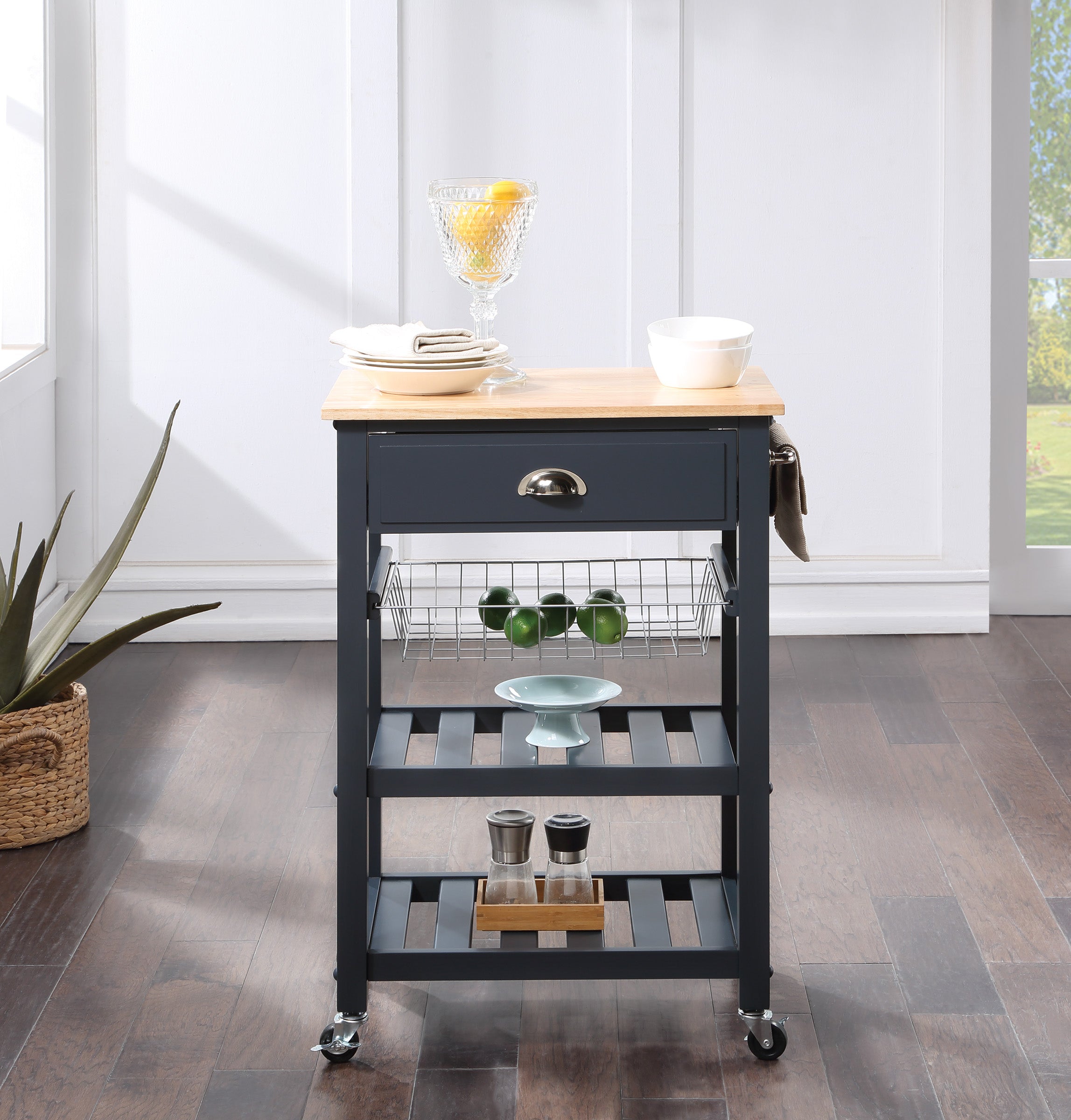Hampton Kitchen Cart Blue - Blue