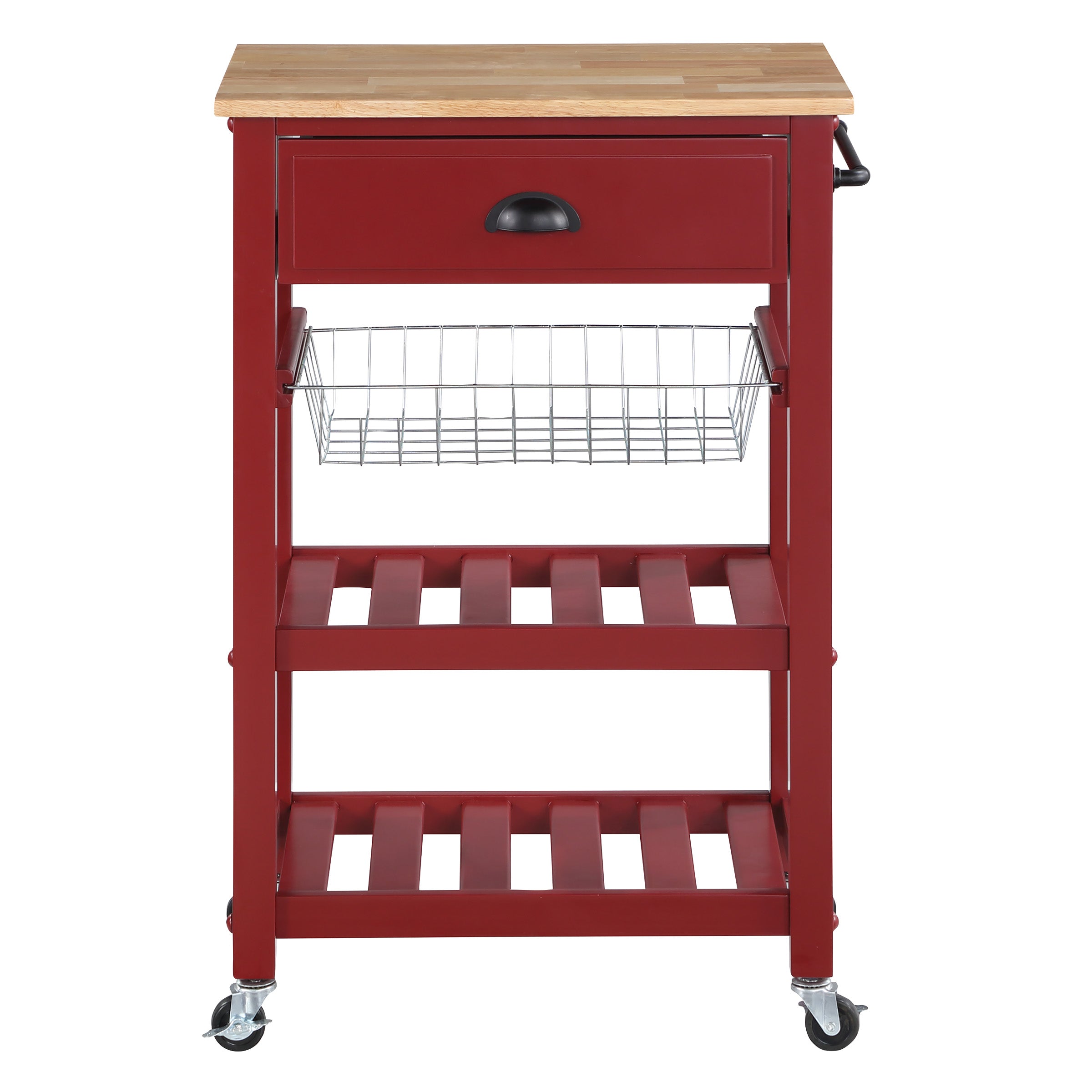 Hampton Kitchen Cart Red - Red