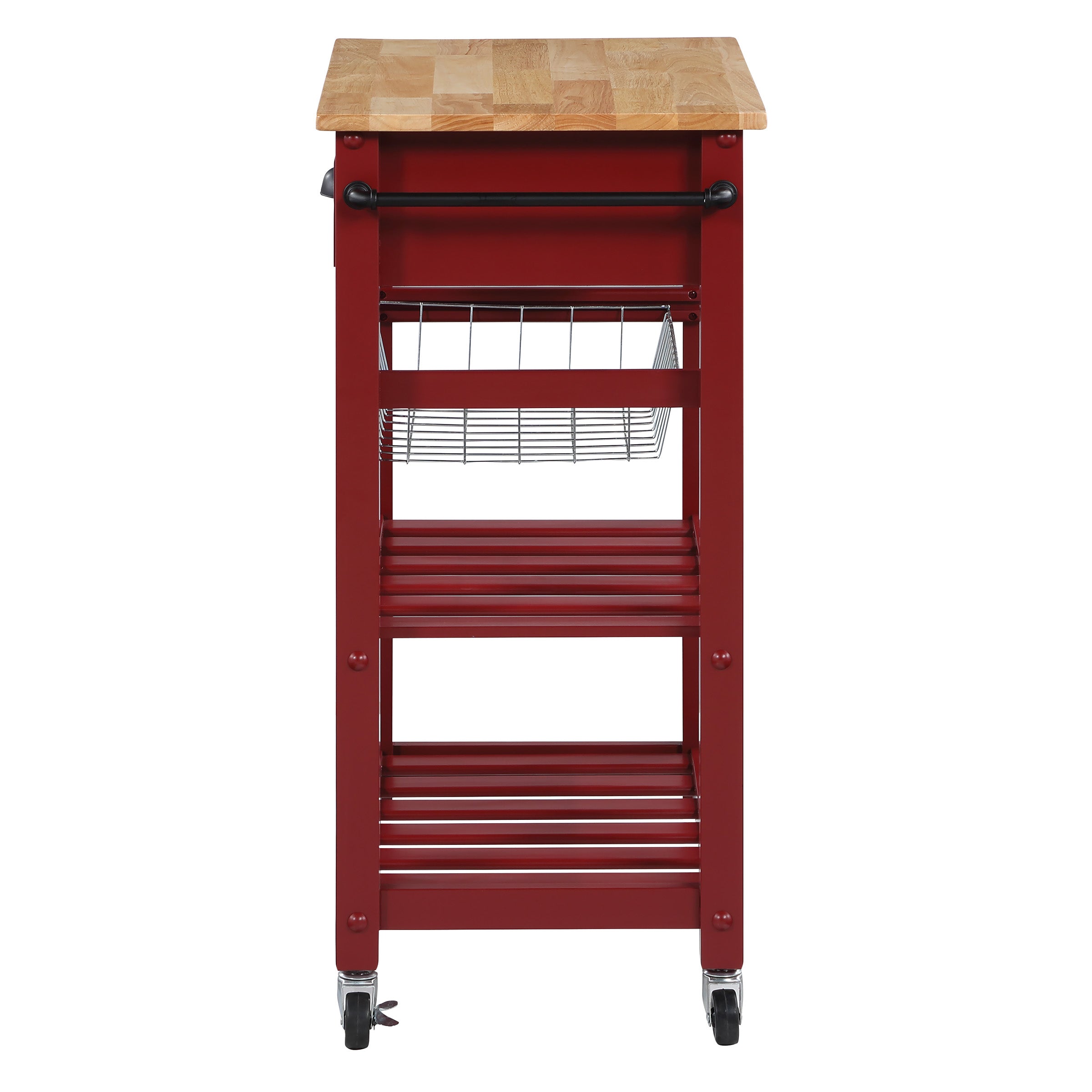 Hampton Kitchen Cart Red - Red