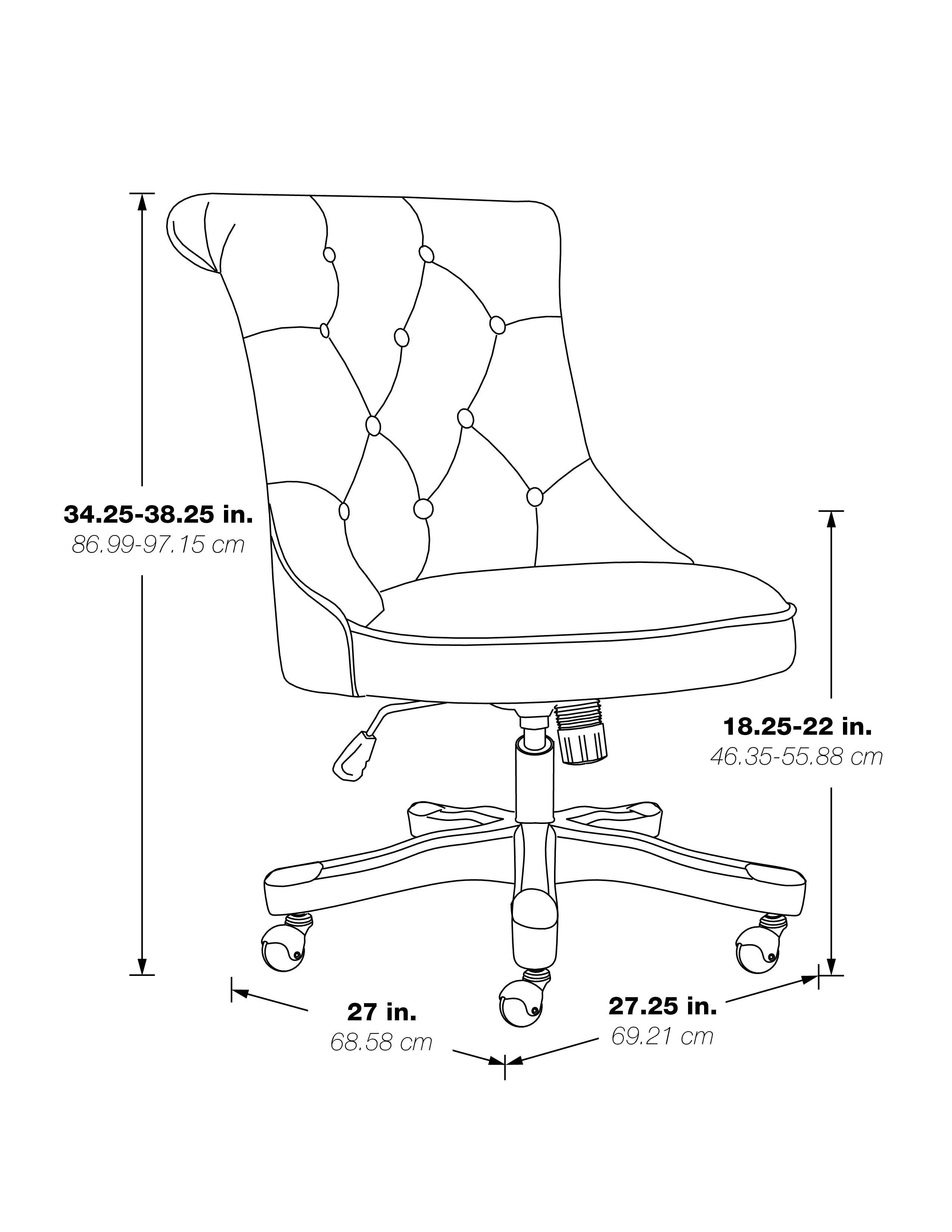 Hannah Tufted Office Chair - Orchid