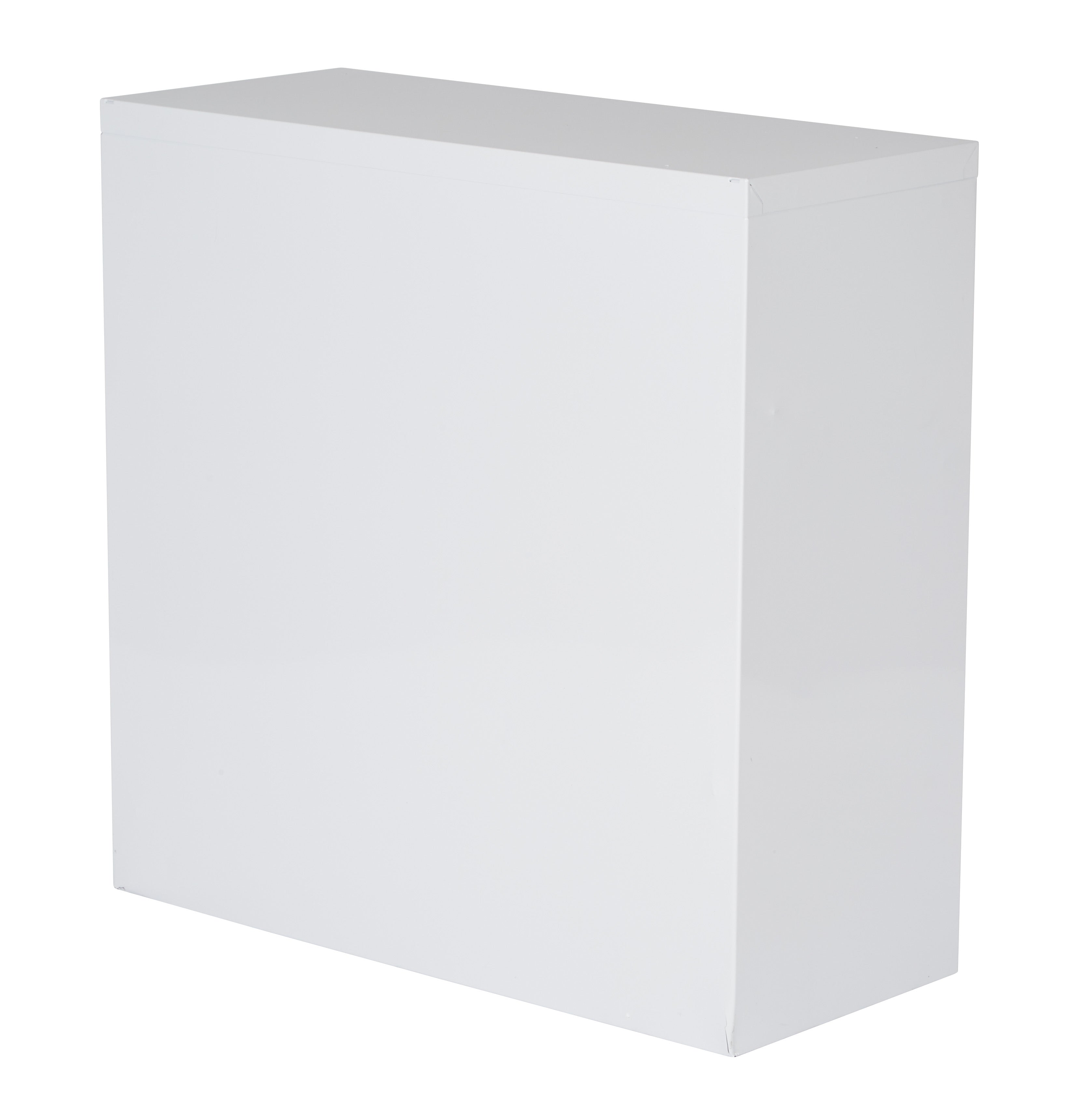 Metal Bookcase - White