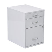 22" Pencil, Box, File Cabinet - White
