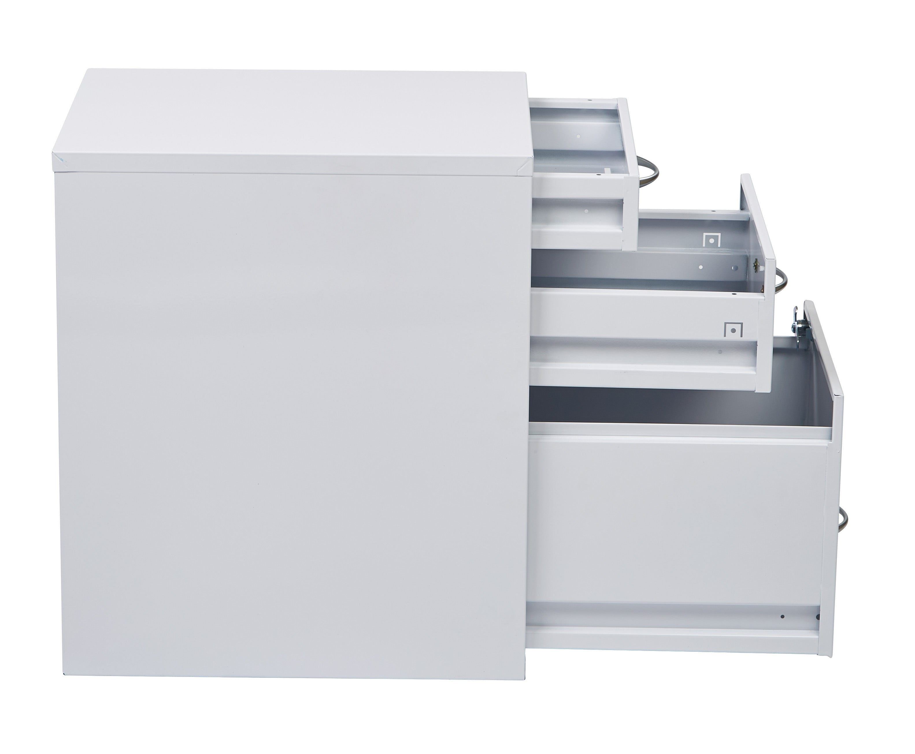 22" Pencil, Box, File Cabinet - White