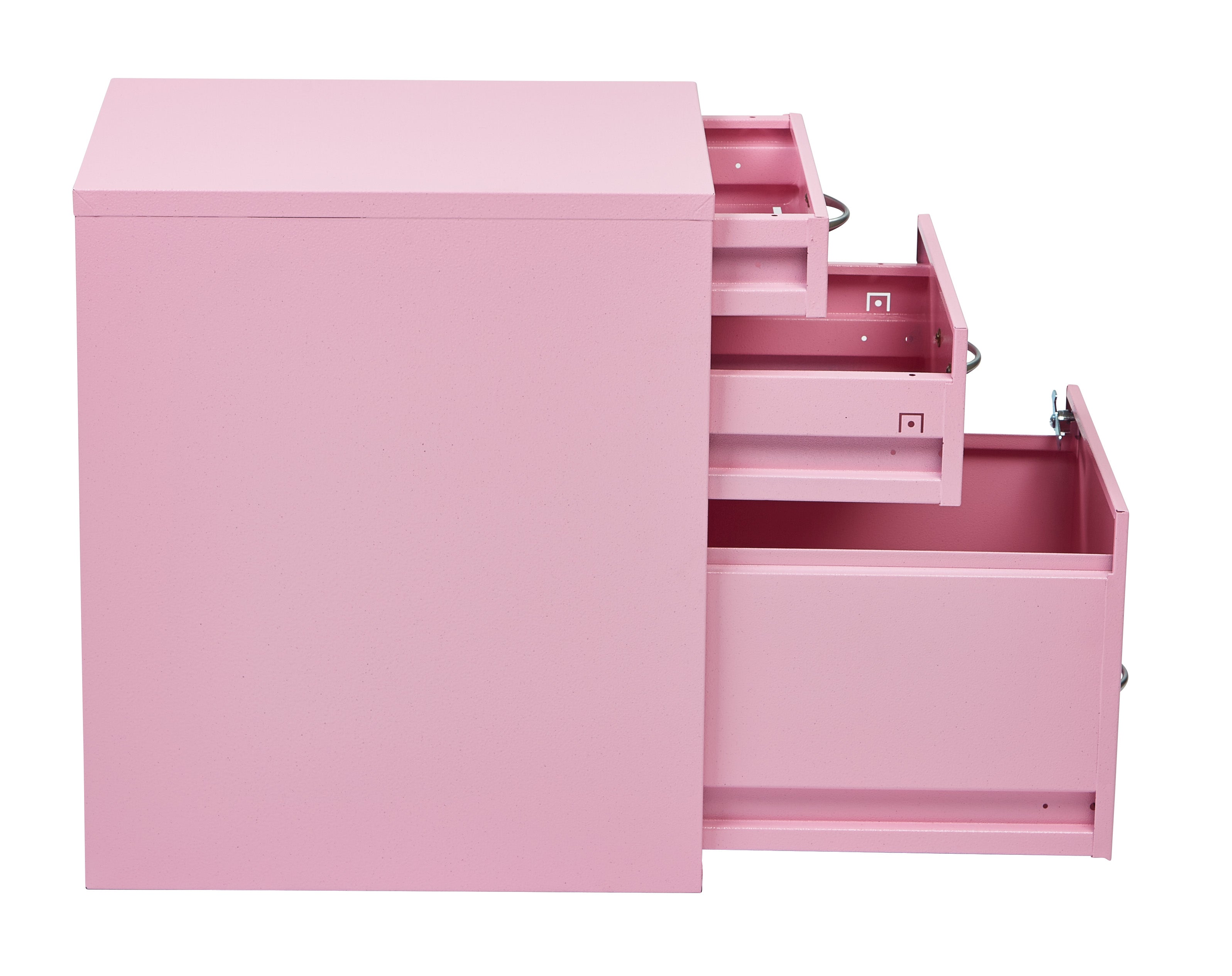 22" Pencil, Box, File Cabinet - Pink