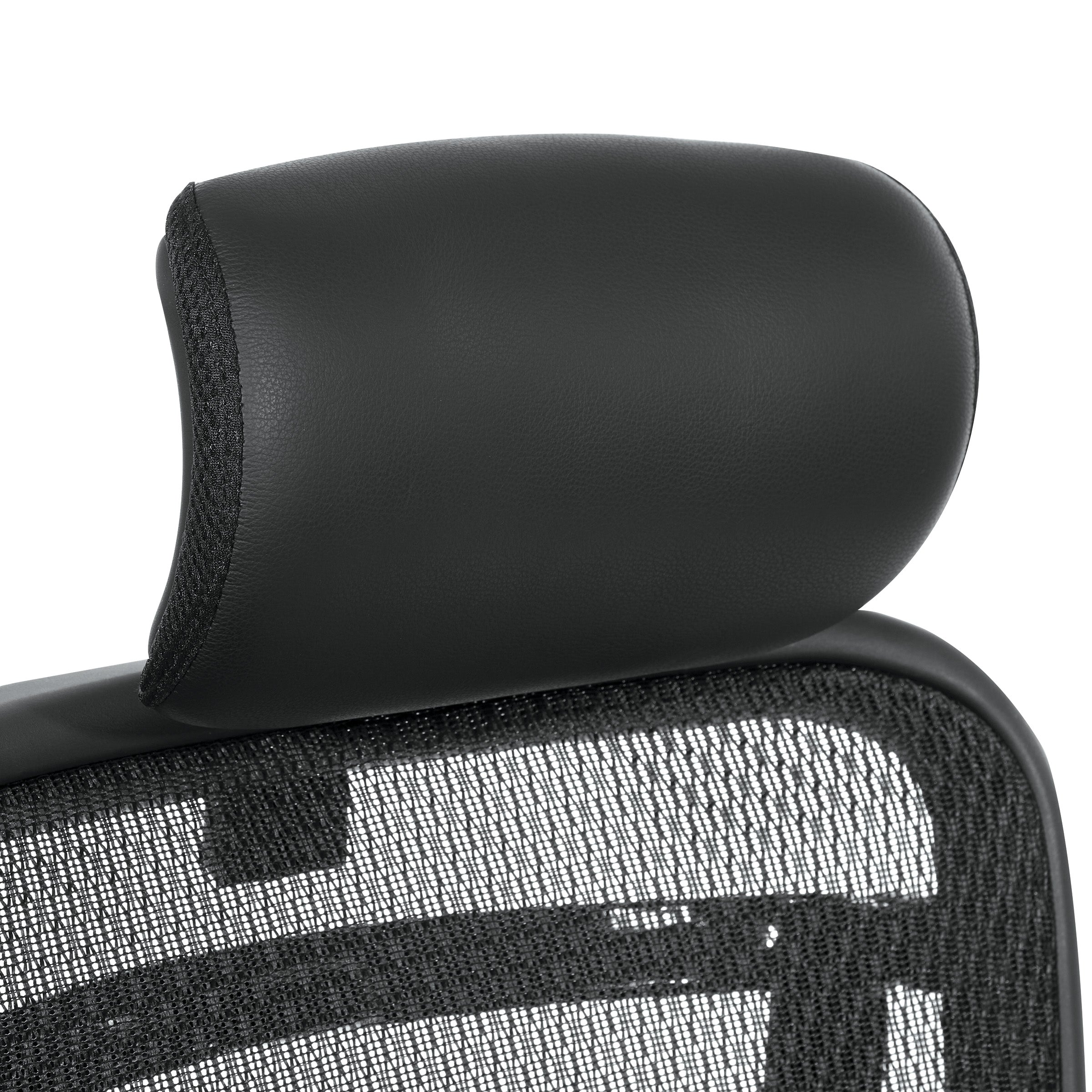 Optional Leather Headrest - Black