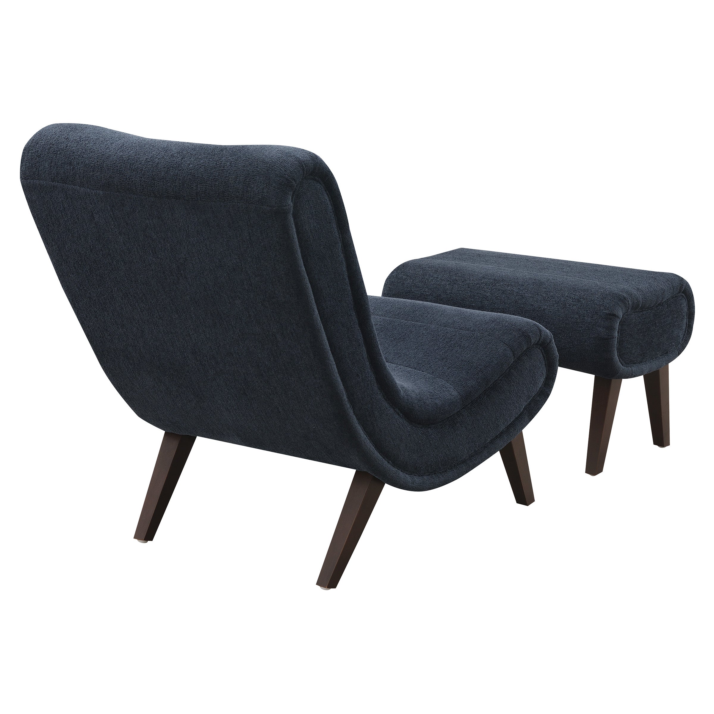Hawkins Lounger with Ottoman - Indigo