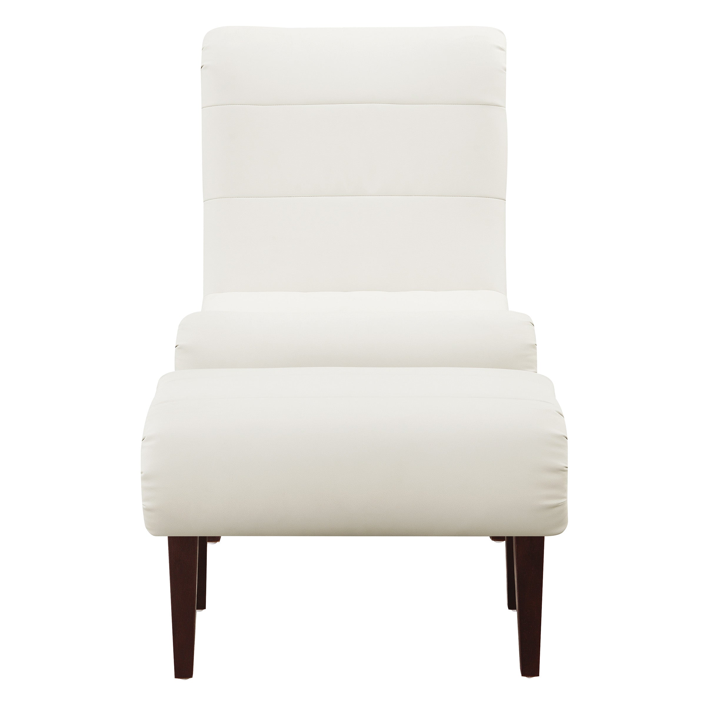 Hawkins Lounger with Ottoman - White